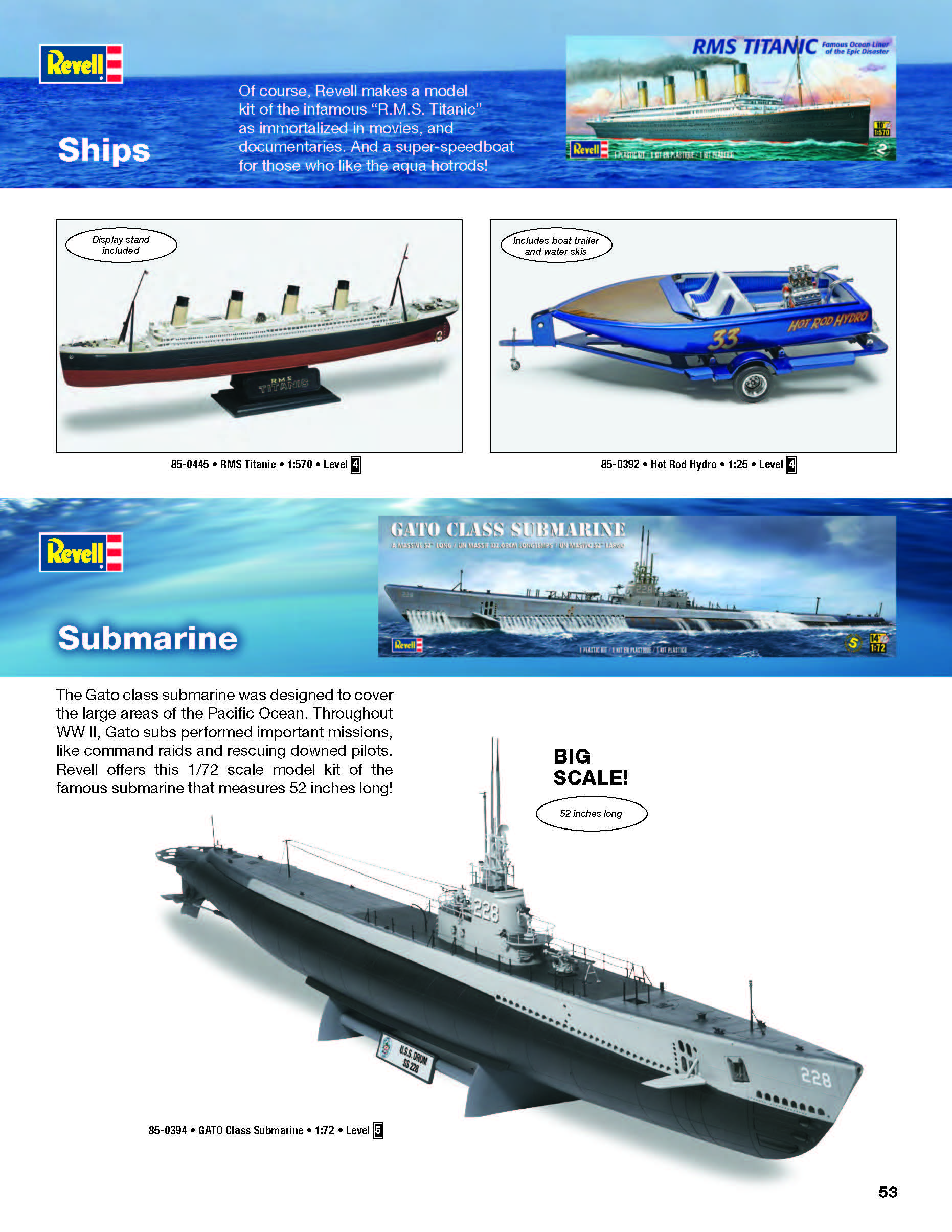 Revell/USA 2017 Catalog Page 53