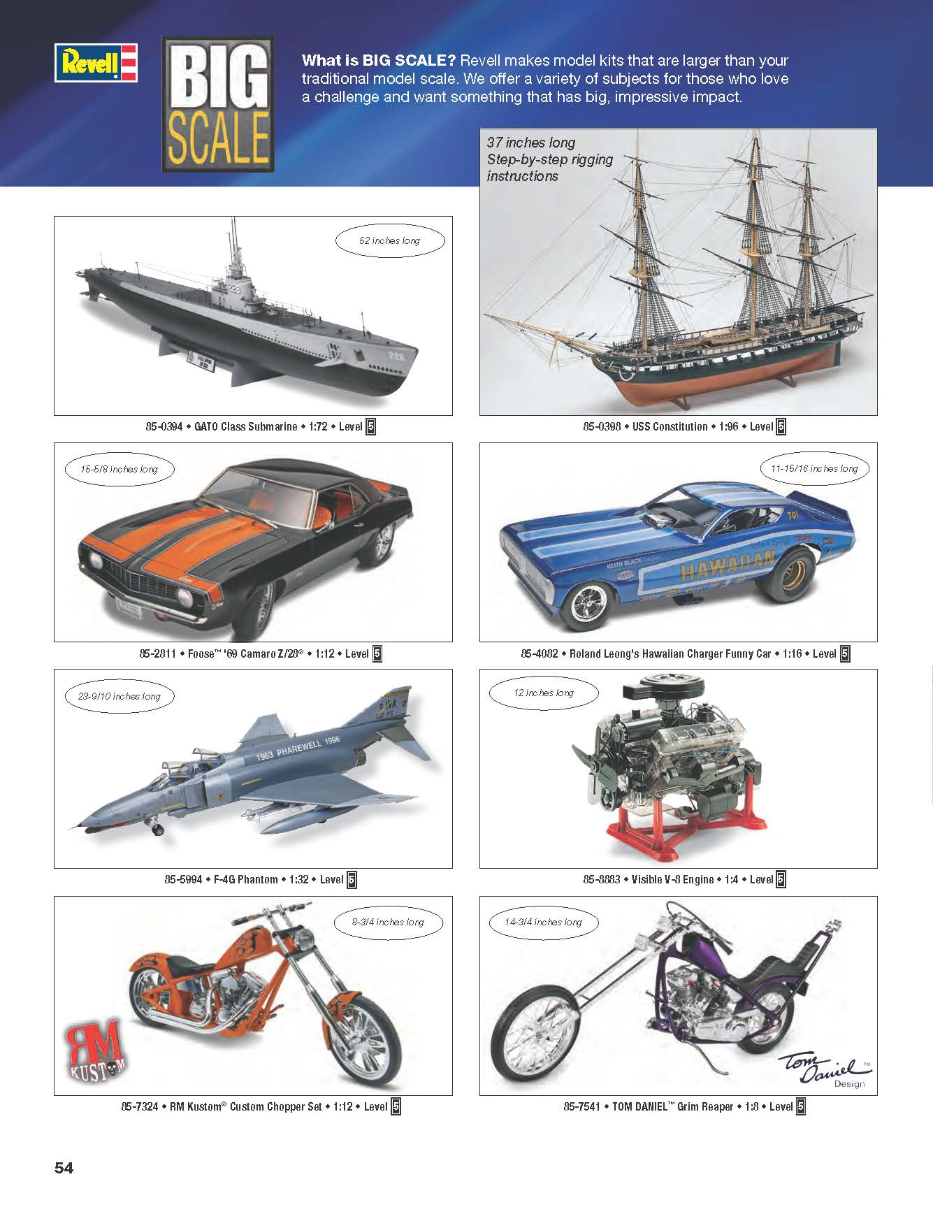 Revell/USA 2017 Catalog Page 54