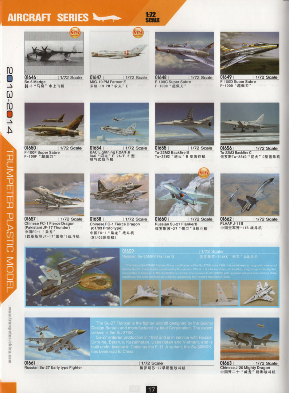 Trumpeter 2013/2014 Catalog Page 20