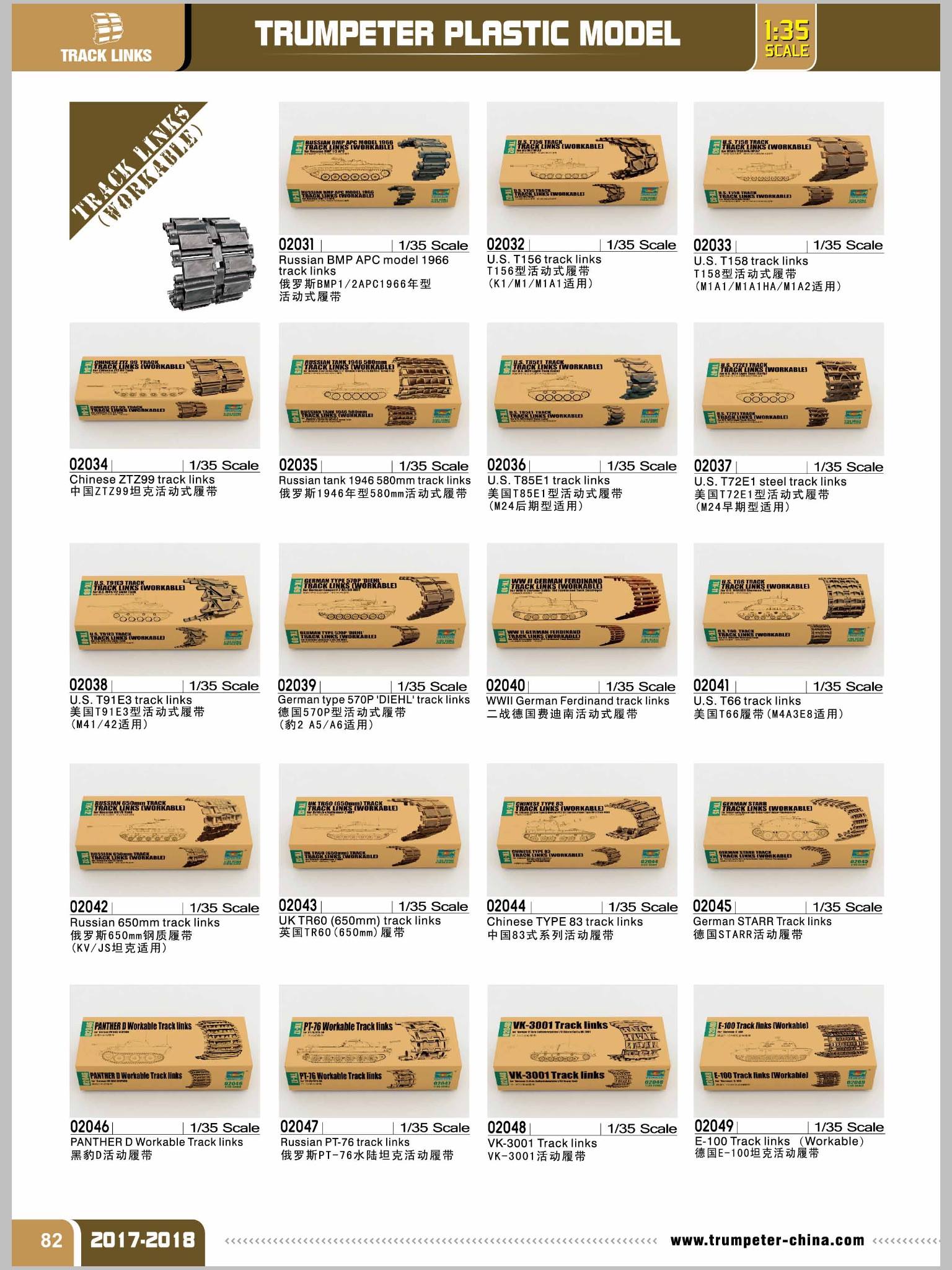 Trumpeter 2017 Catalog Page 83