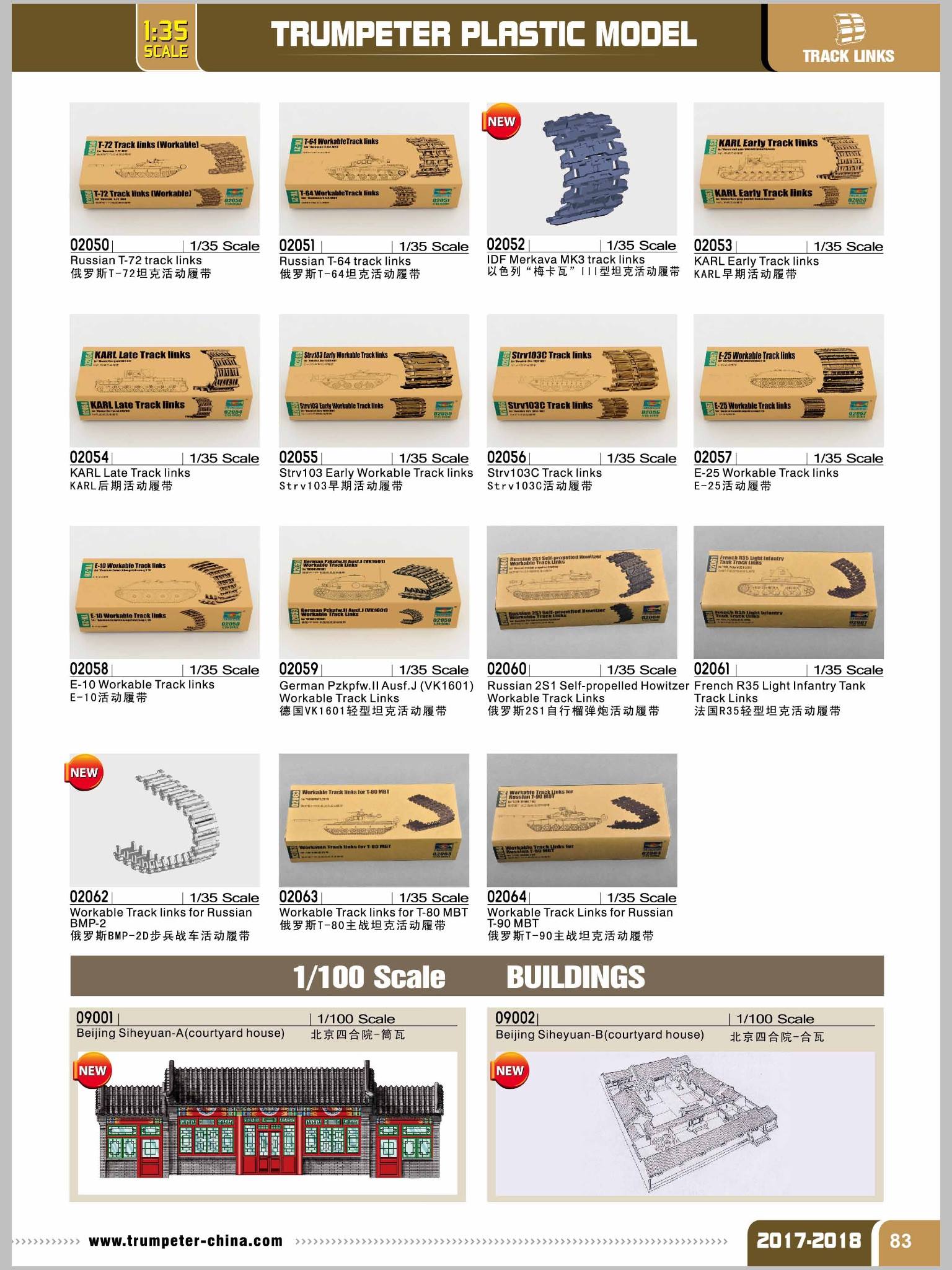 Trumpeter 2017 Catalog Page 84