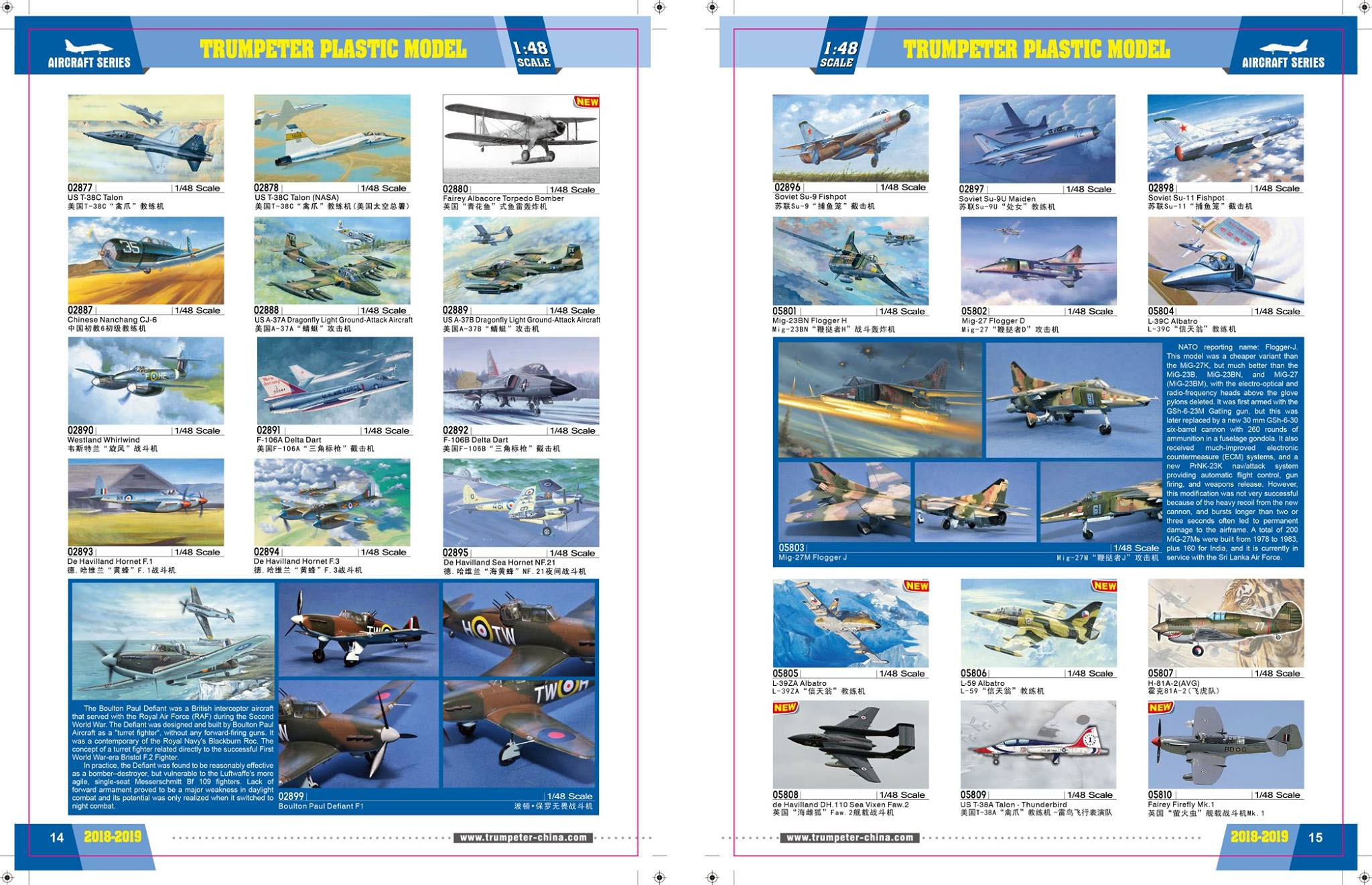 Trumpeter 2018 Catalog Page 8