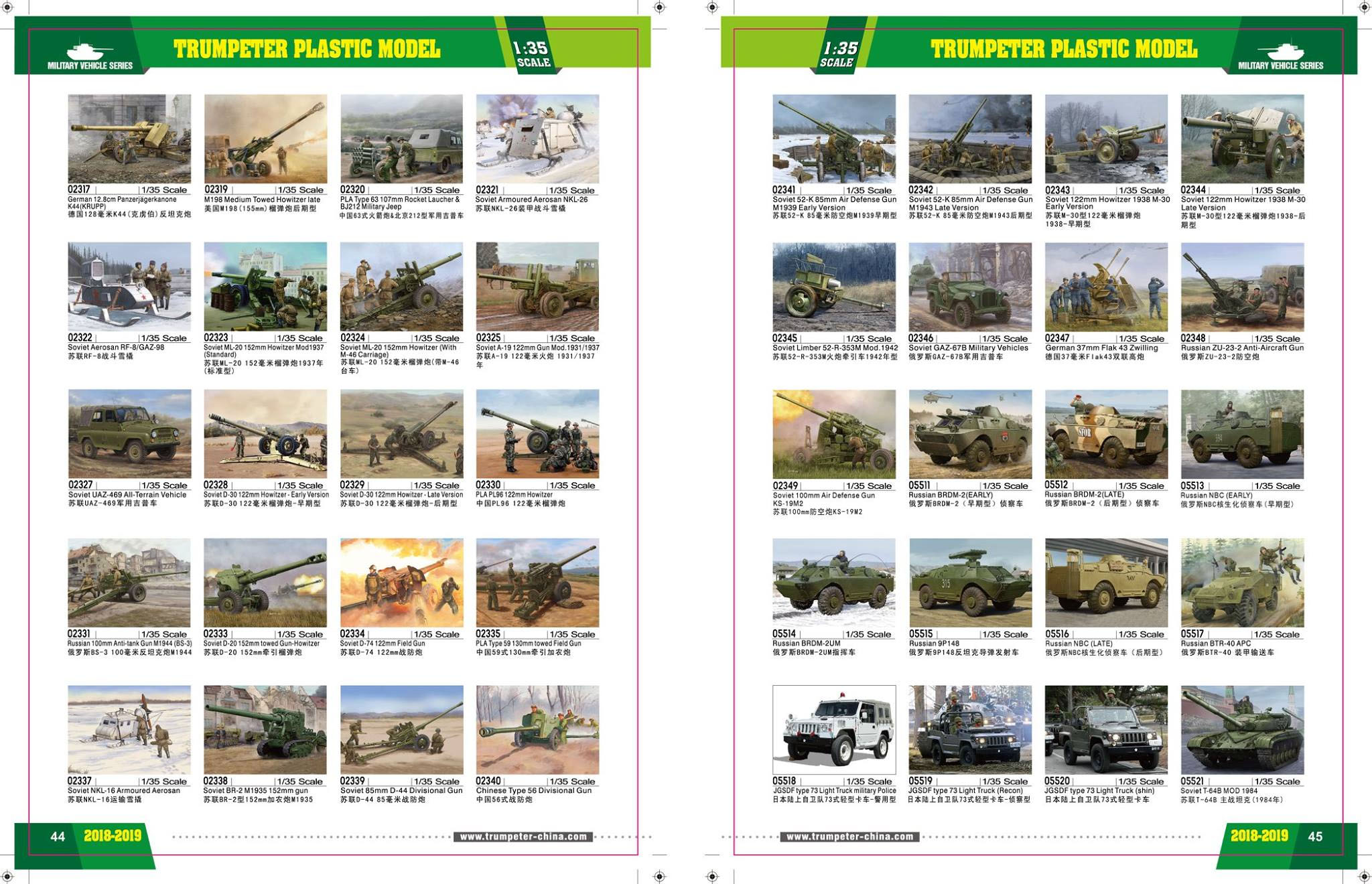 Trumpeter 2018 Catalog Page 23