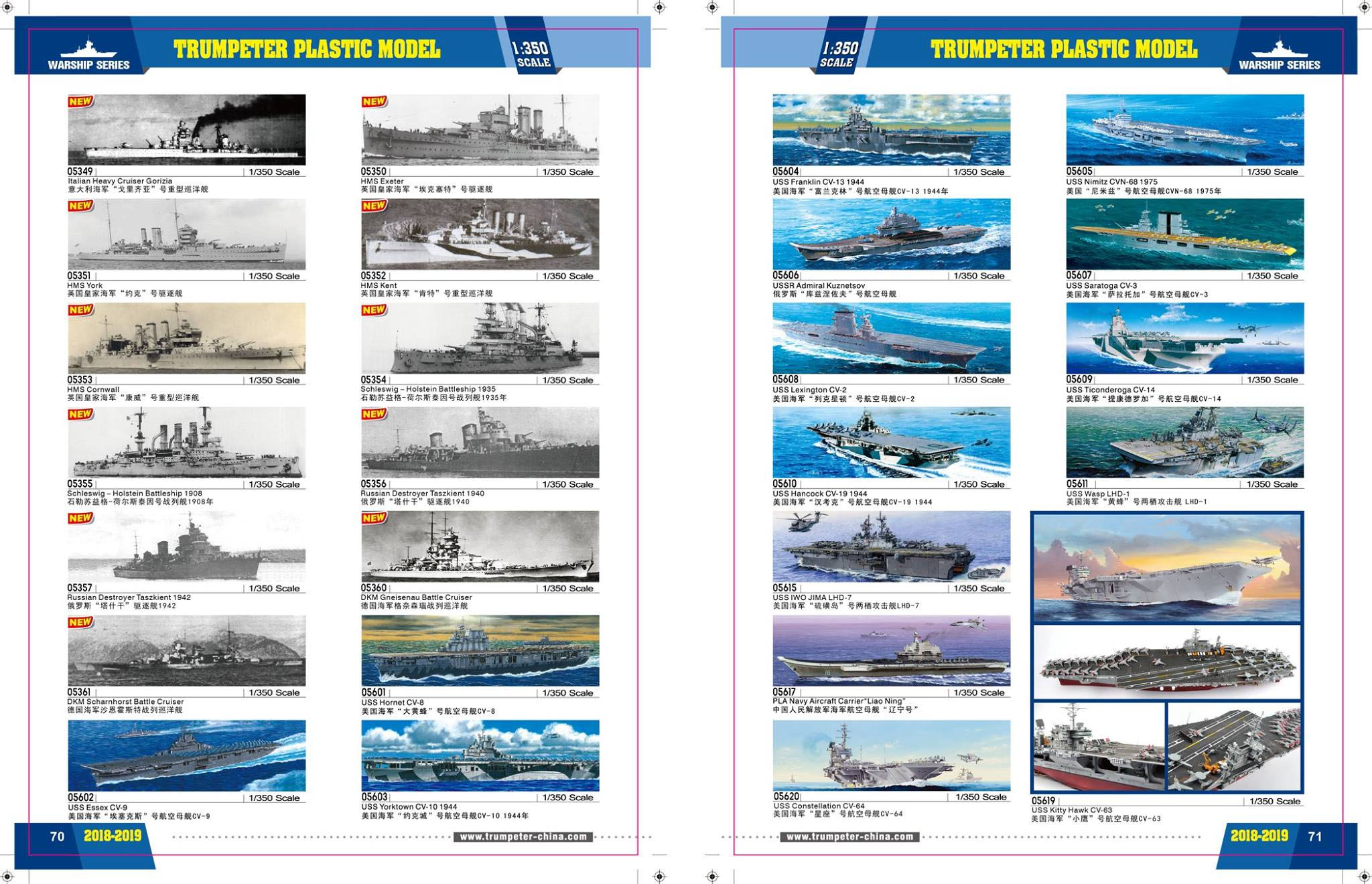 Trumpeter 2018 Catalog Page 036