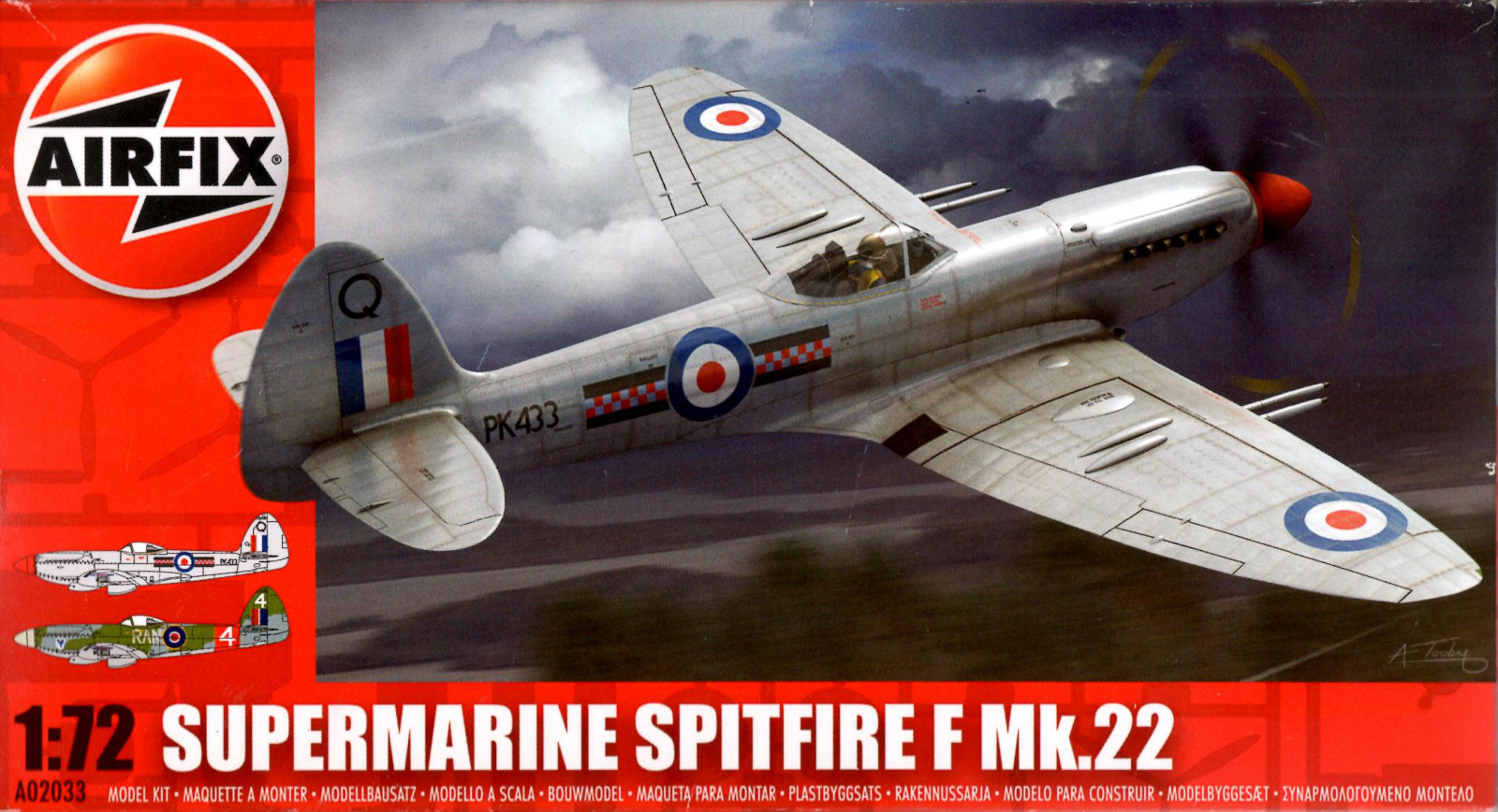 Airfix 2033 1/72 Spitfire F.22 Build Image 01