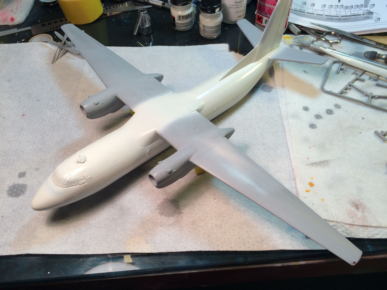 Amodel 72160 1/72 An-24T Coke Build Image 28