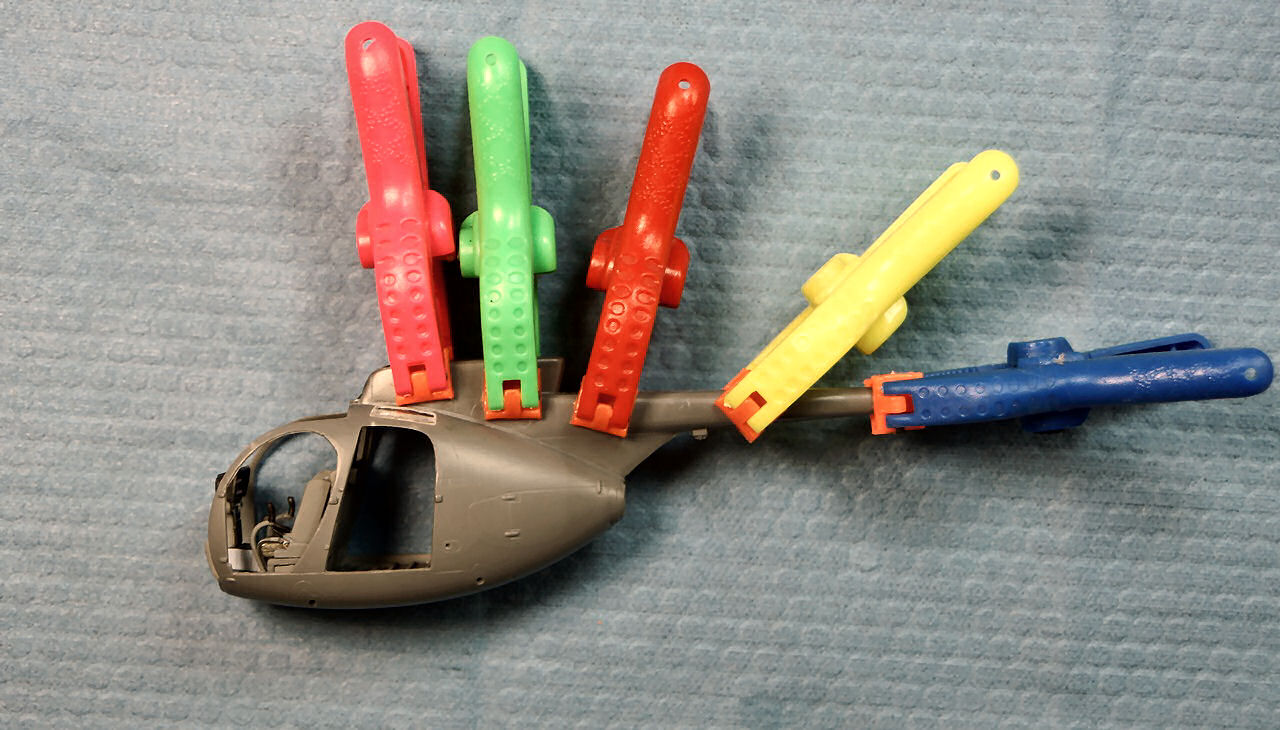 AMP 401 1/48 OH-6A Loach Build Image 04