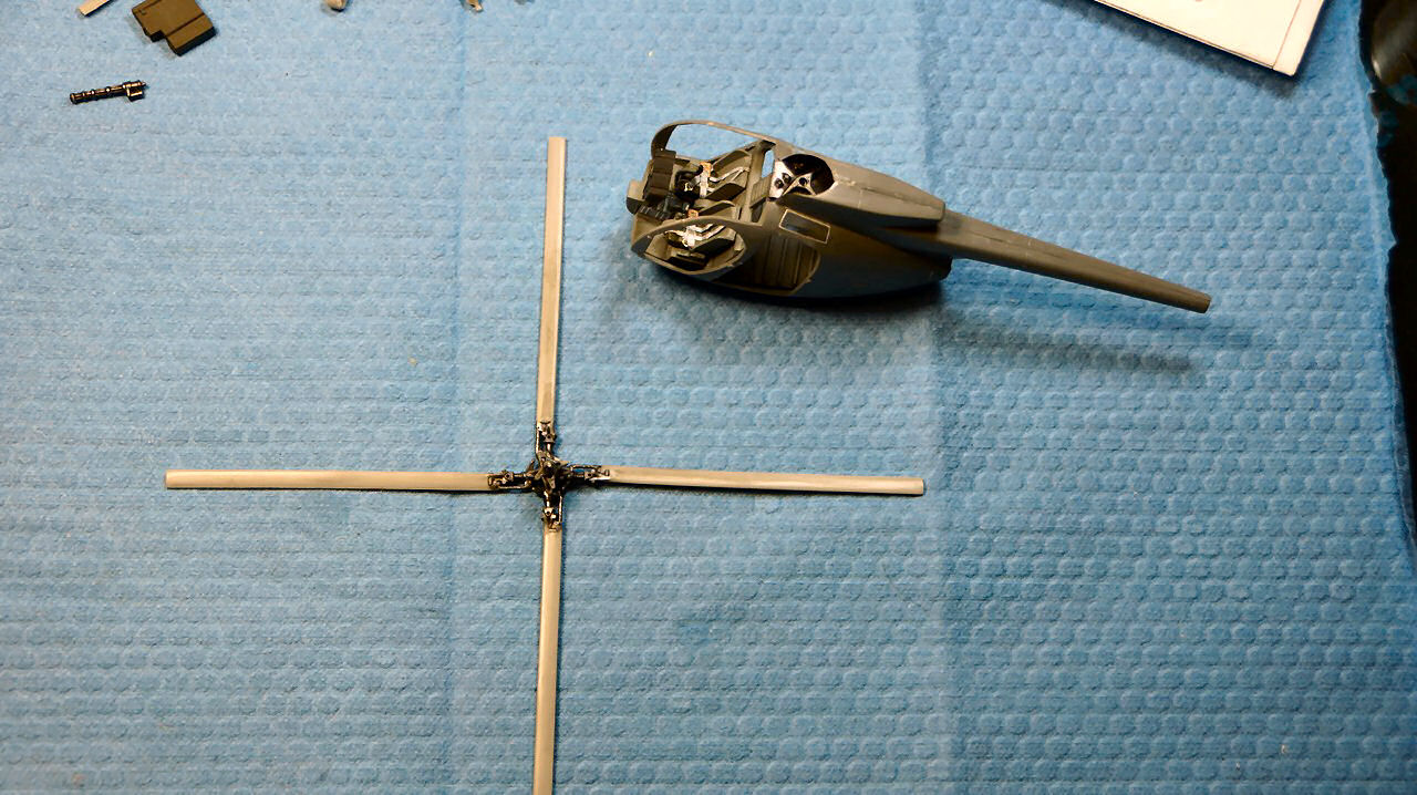AMP 401 1/48 OH-6A Loach Build Image 05
