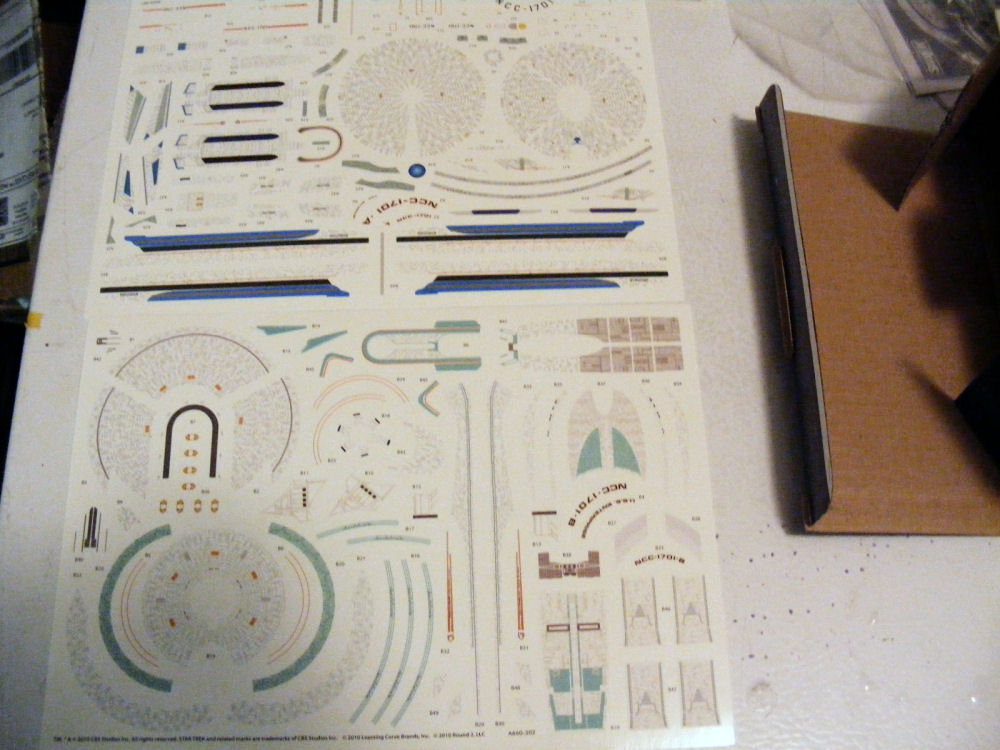 AMT 0660 1/2500 Star Trek USS Enterprise Starship Set Build