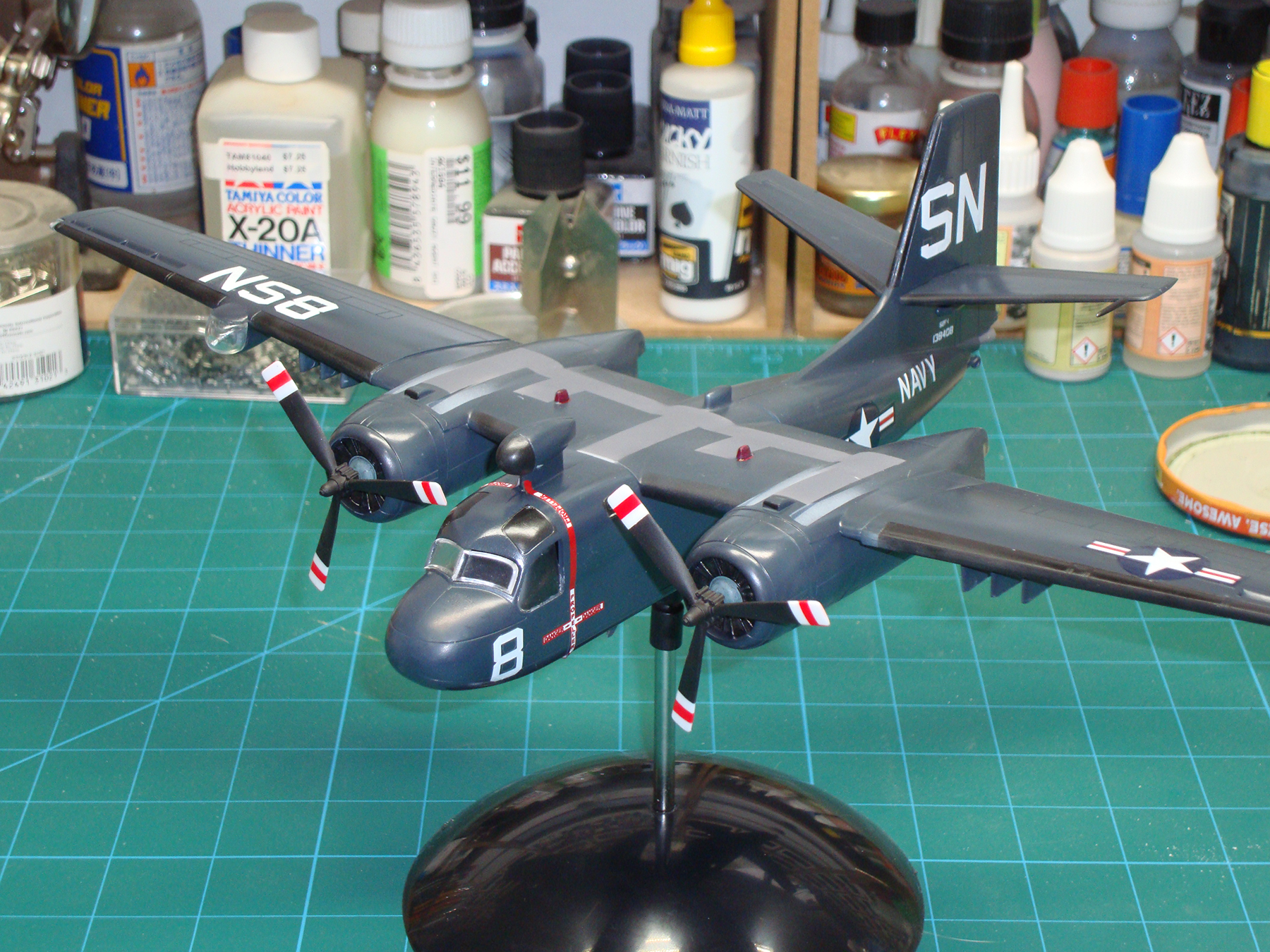 Atlantis 1/54 S2F Hunter Killer Build Image 09