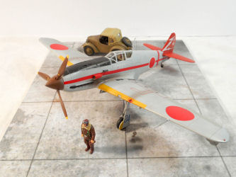 Ki-61-I Tei Type 3 Hien (Tony) and Type 95 Small Sedan Kurogane 244th Flight Regiment