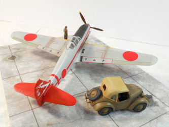 Ki-61-I Tei Type 3 Hien (Tony) and Type 95 Small Sedan Kurogane 244th Flight Regiment