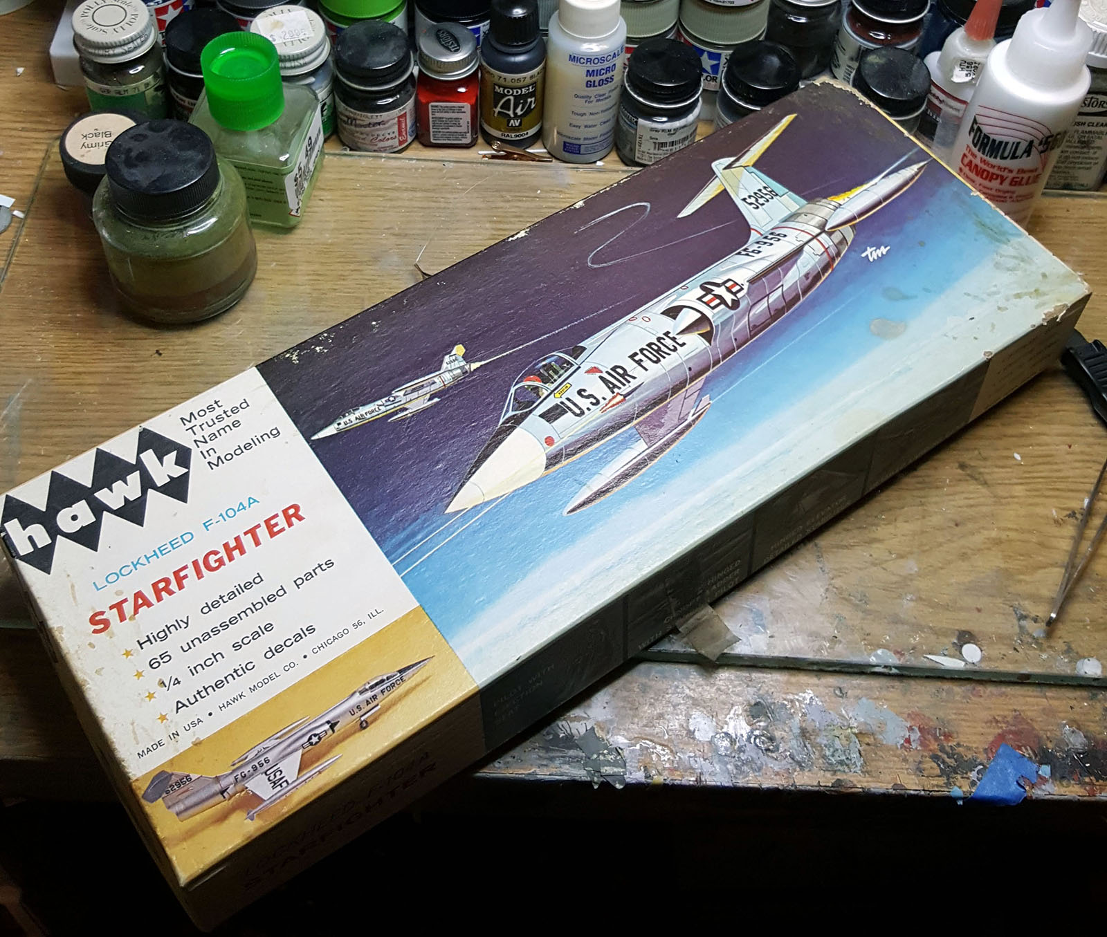 Hawk 0504 1/48 F-104A Backdated to XF-104 Kit Build Review Image 01