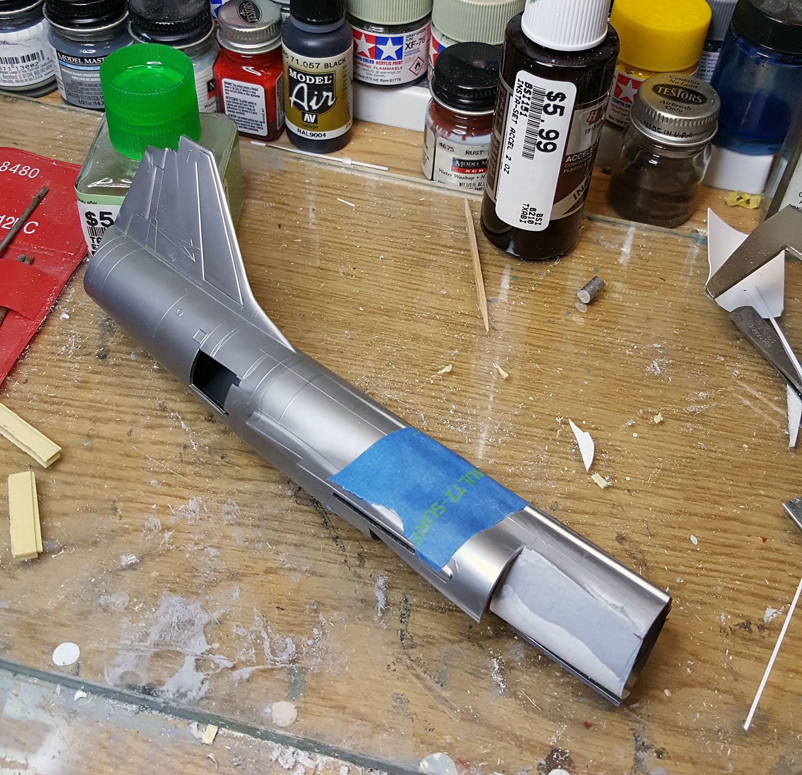 Hawk 0504 1/48 F-104A Backdated to XF-104 Kit Build Review Image 05