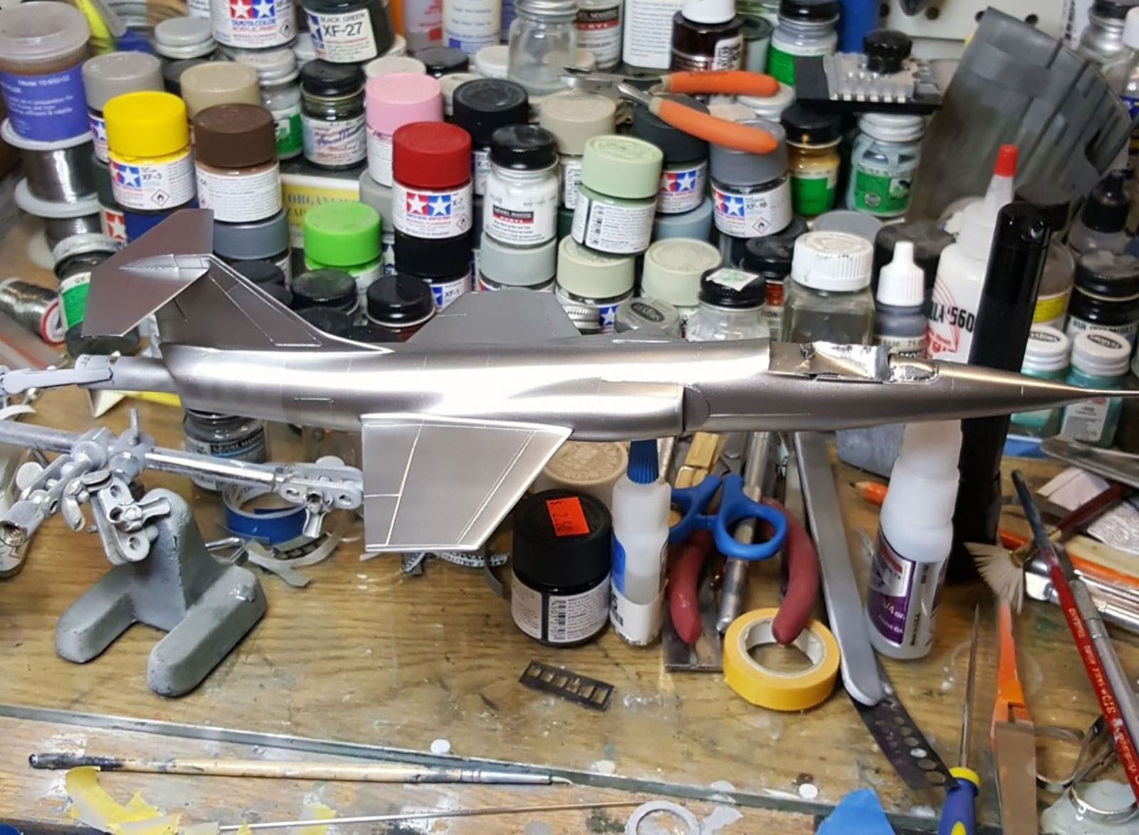 Hawk 0504 1/48 F-104A Backdated to XF-104 Kit Build Review Image 10