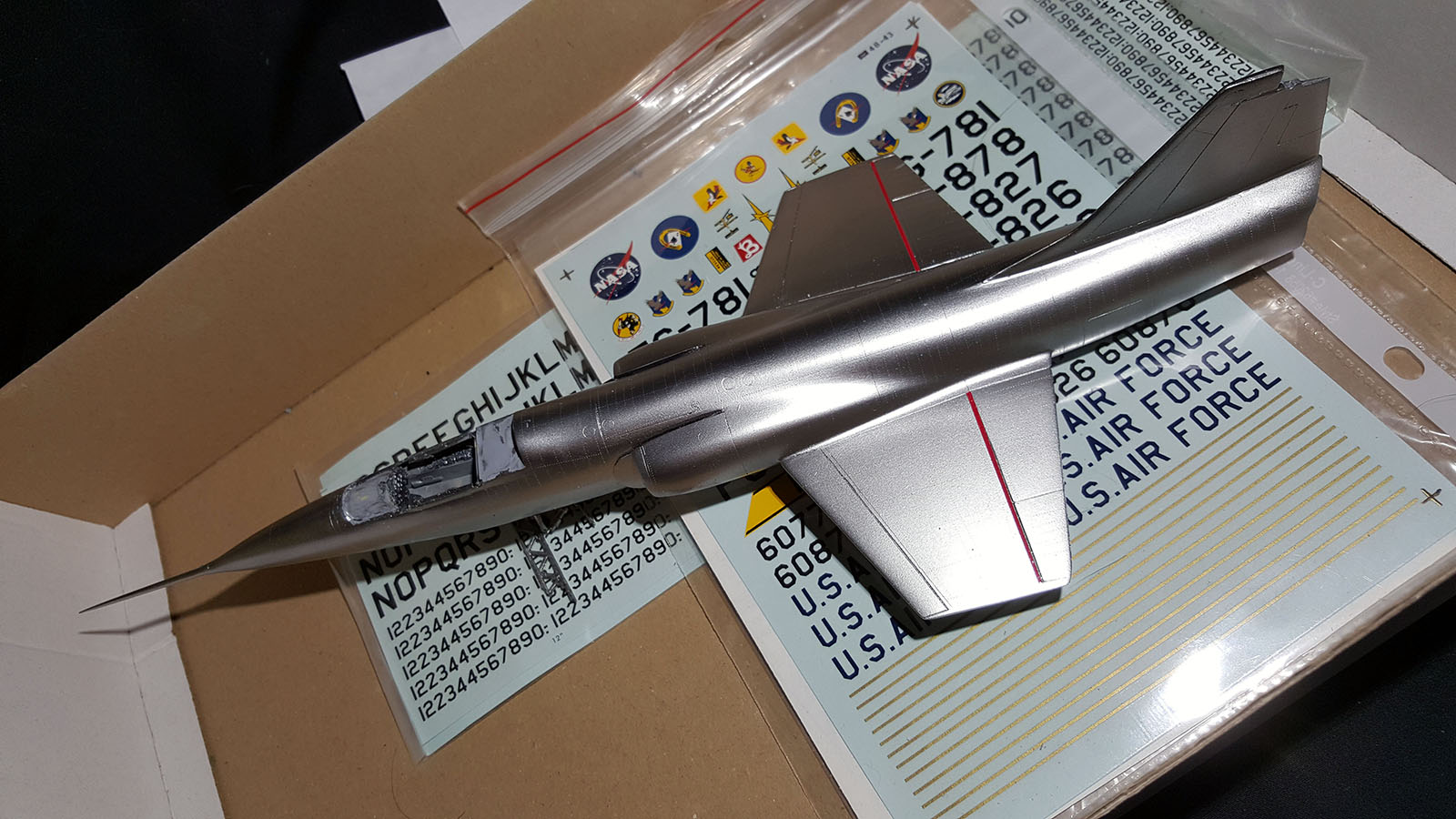 Hawk 0504 1/48 F-104A Backdated to XF-104 Kit Build Review Image 14