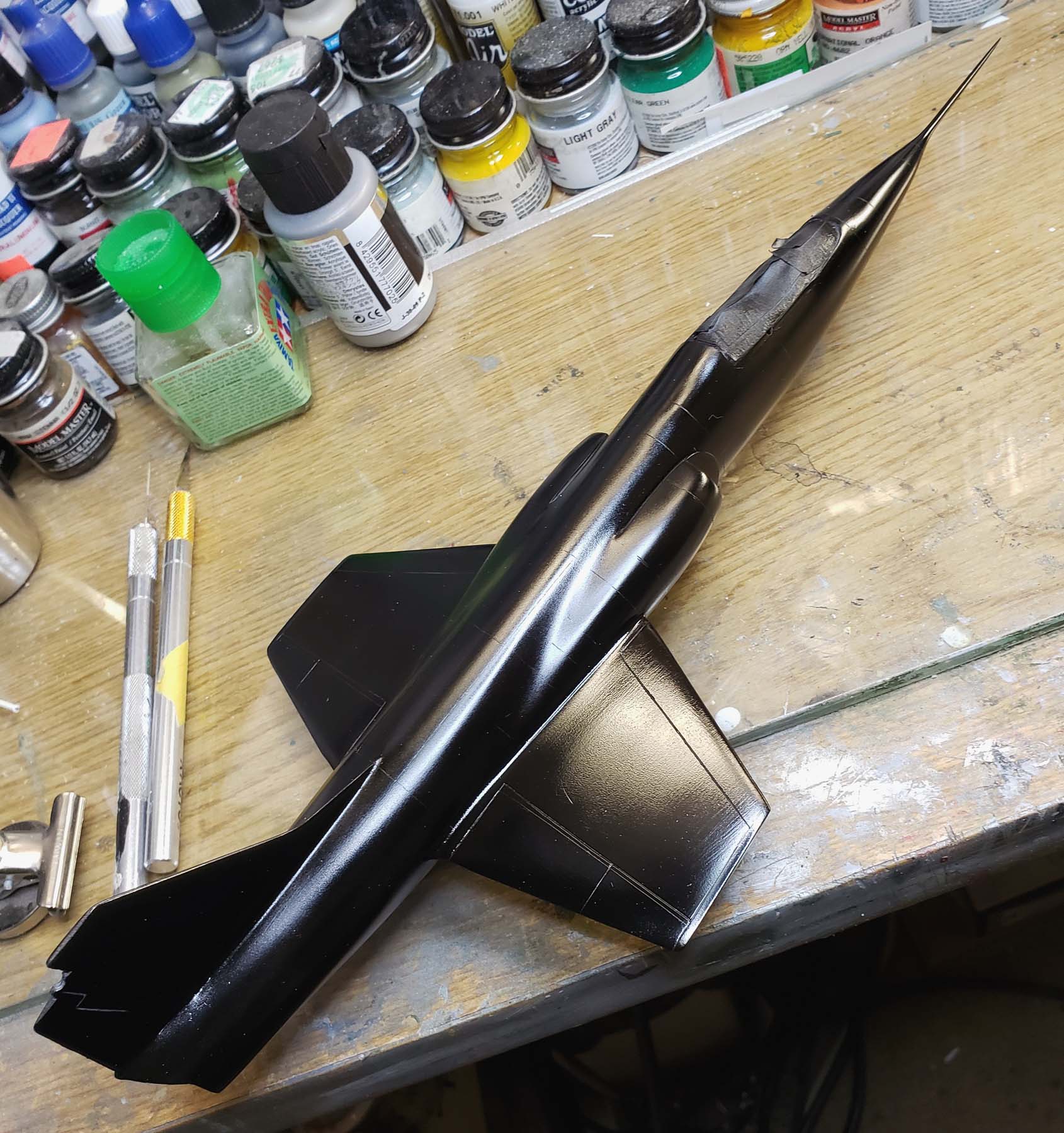 Hawk 0504 1/48 F-104A Backdated to XF-104 Kit Build Review Image 16