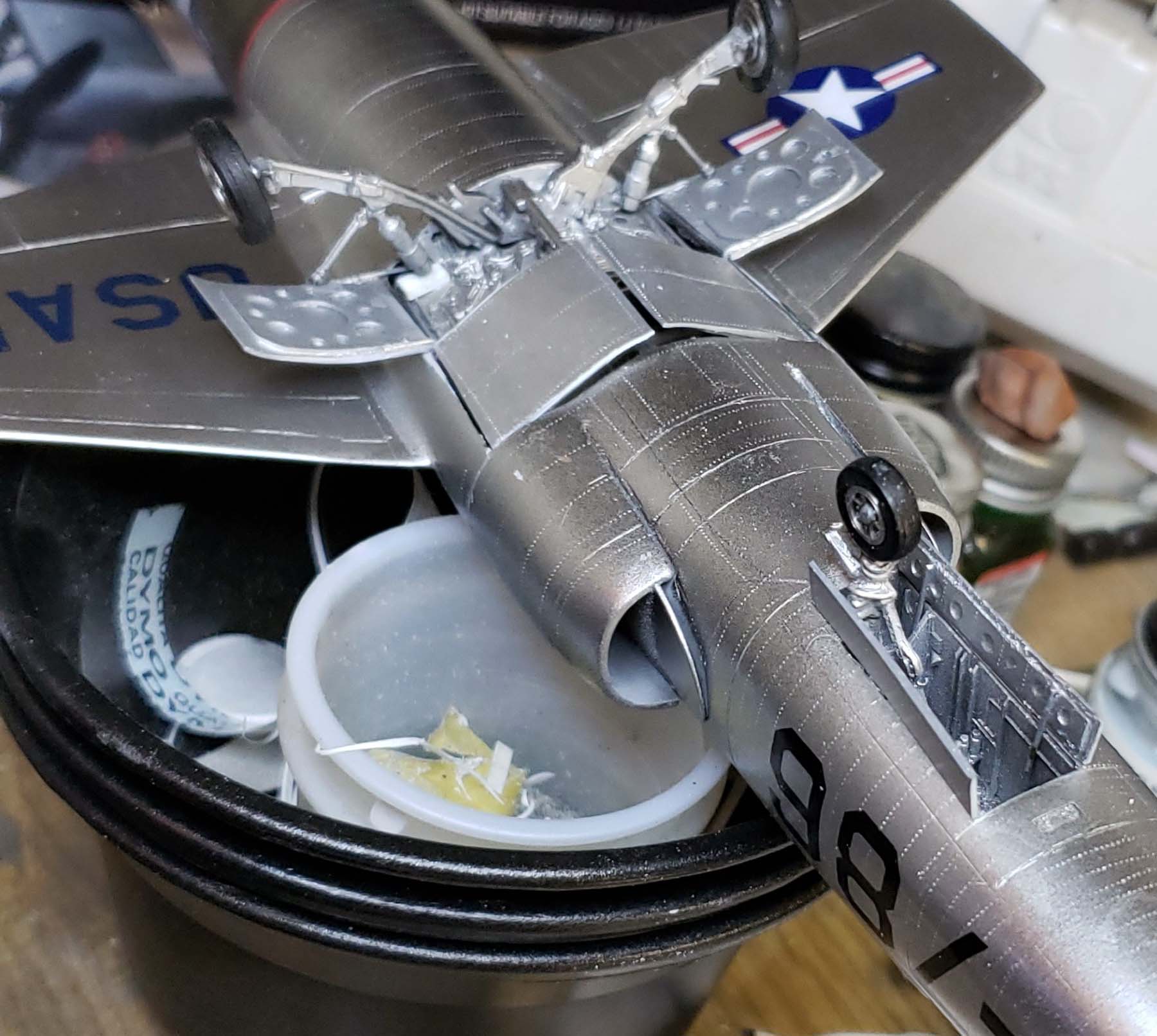 Hawk 0504 1/48 F-104A Backdated to XF-104 Kit Build Review Image 24