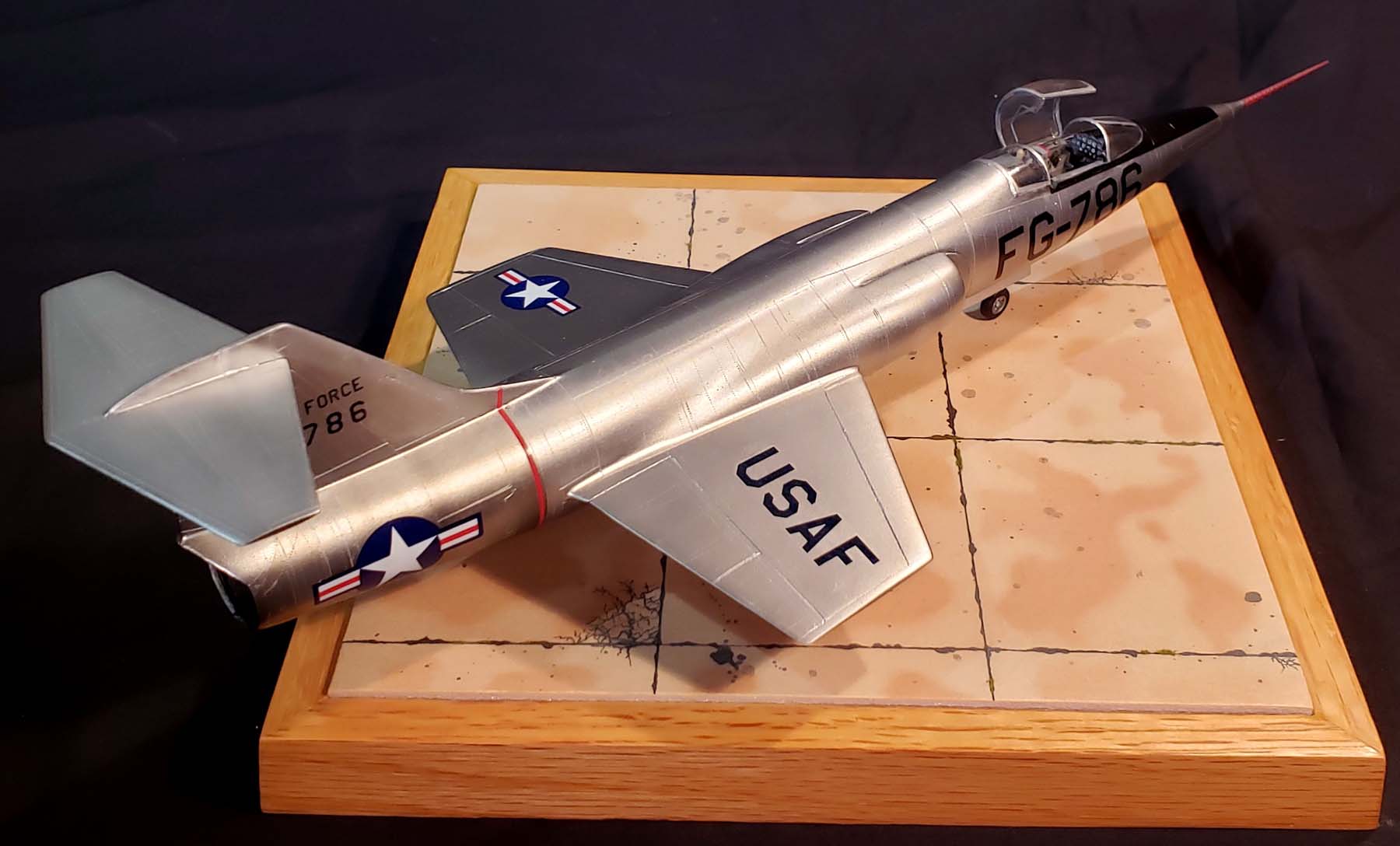 Hawk 0504 1/48 F-104A Backdated to XF-104 Kit Build Review Image 28