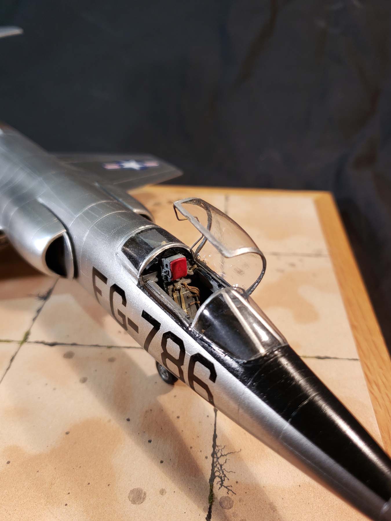 Hawk 0504 1/48 F-104A Backdated to XF-104 Kit Build Review Image 29