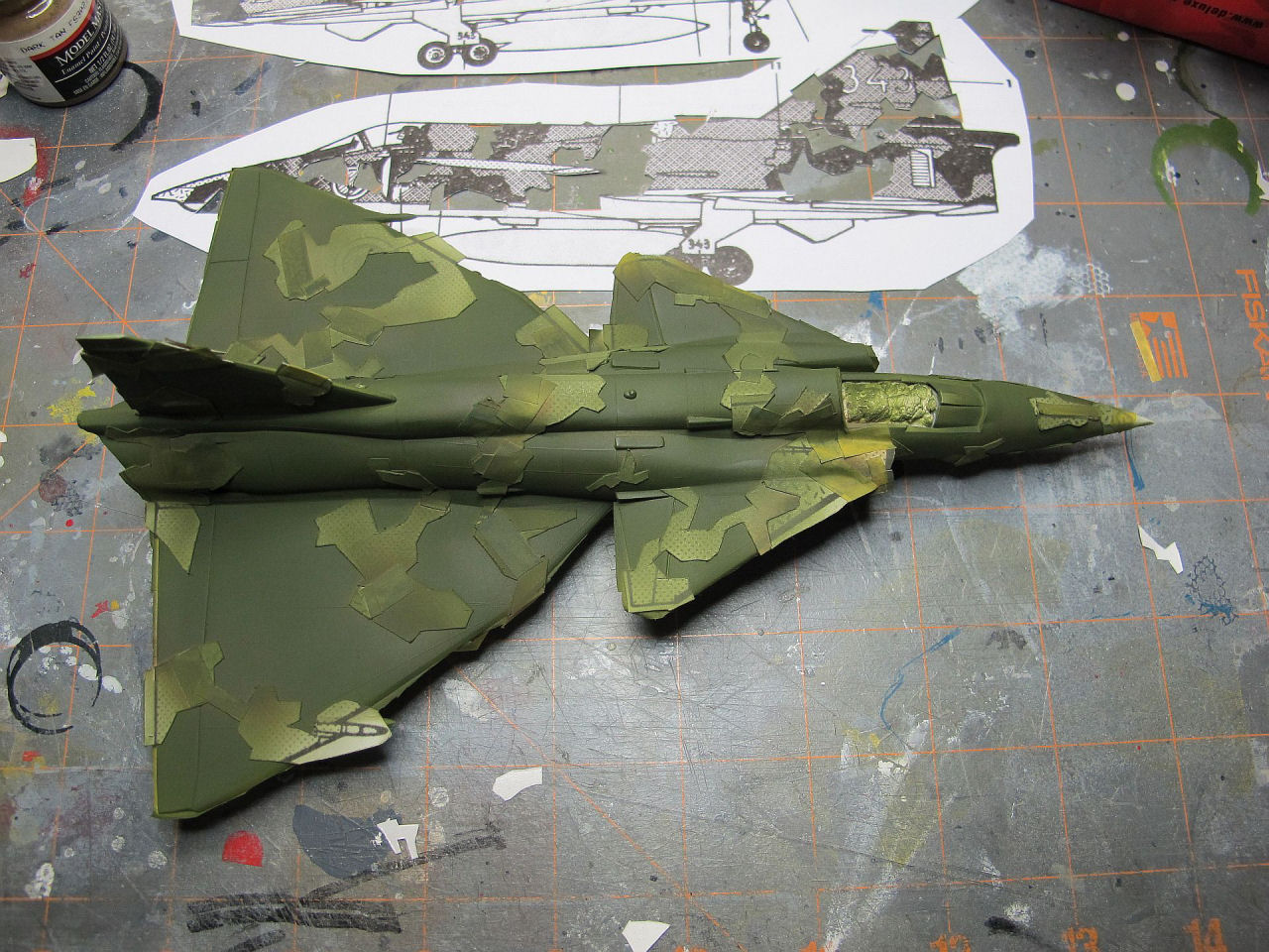 Heller 80256 1/72 SK-37 Viggen Build Image 03