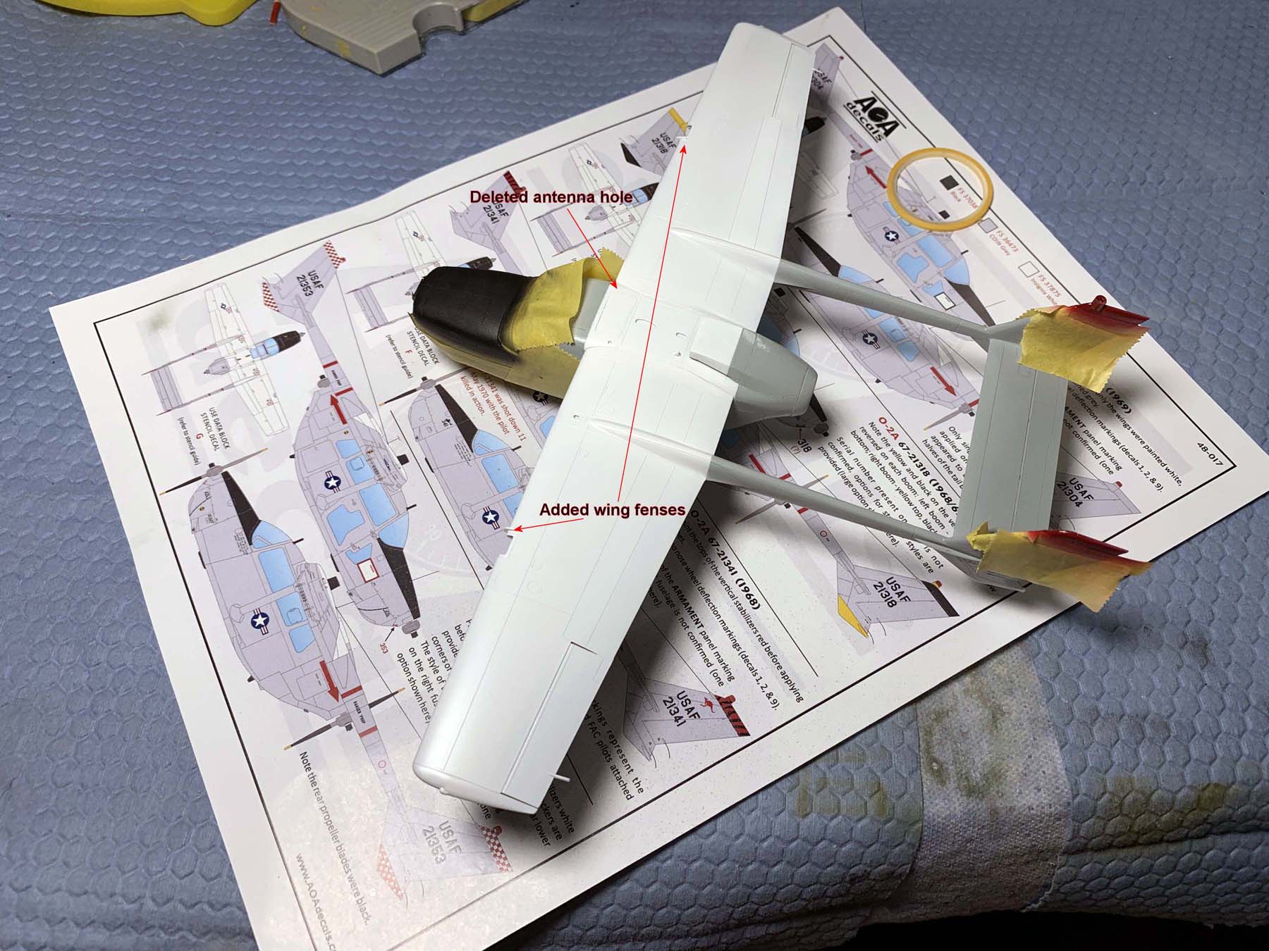 ICM 48290 1/48 Cessna O-2A Skymaster Build Review Image