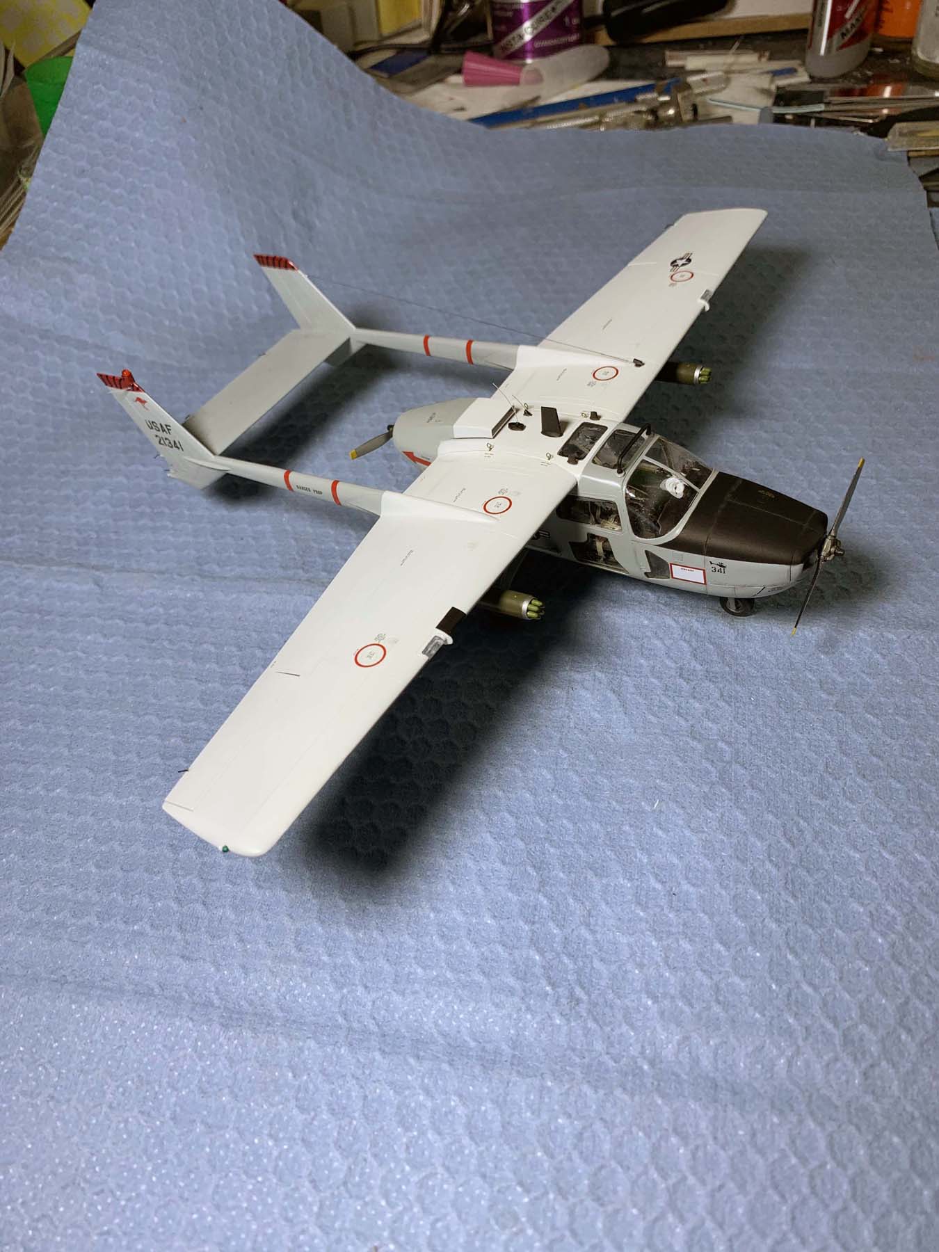 ICM 48290 1/48 Cessna O-2A Skymaster Build Review Image