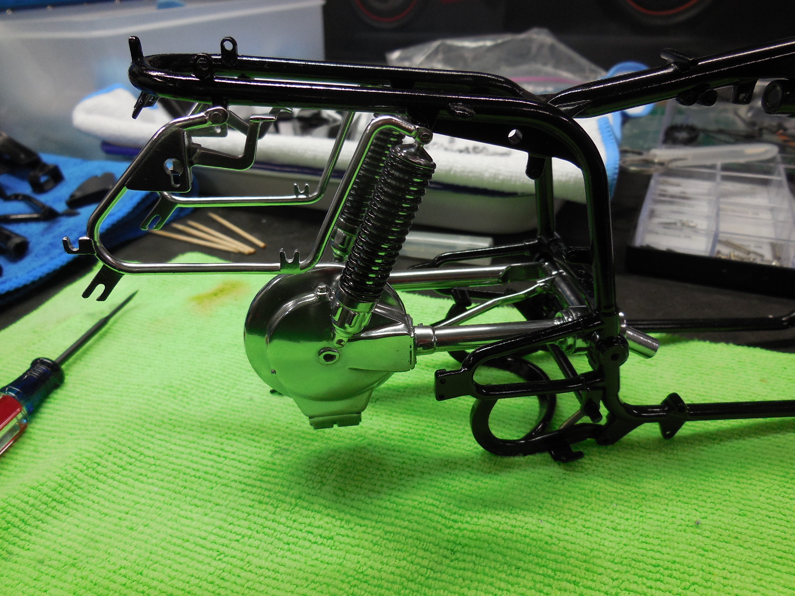 Italeri 4513 1/6 Moto Guzzi V850 California Build Image 130