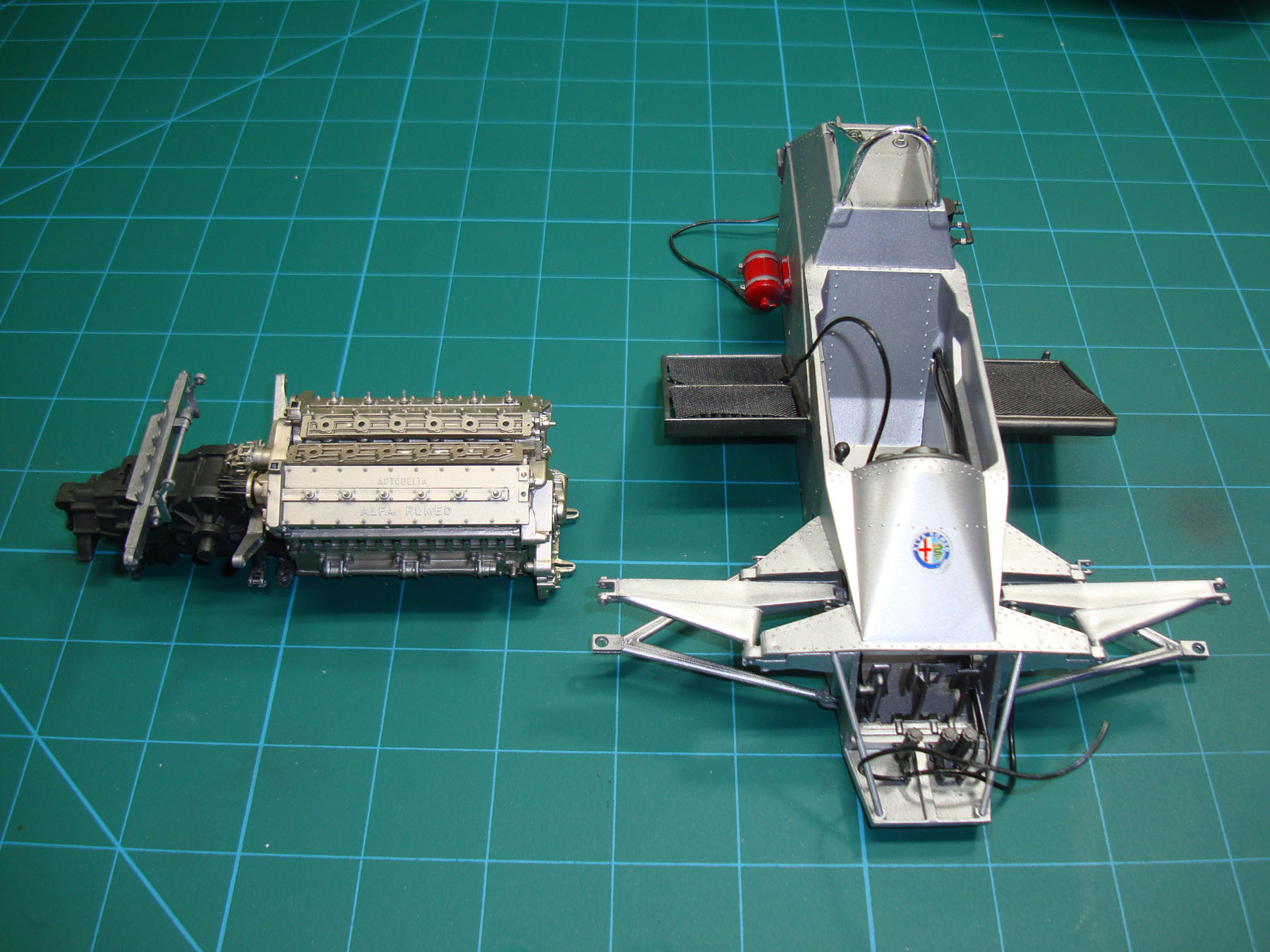 Italeri 4704 1/12 Alfa Romeo 179/179C Build Image 15
