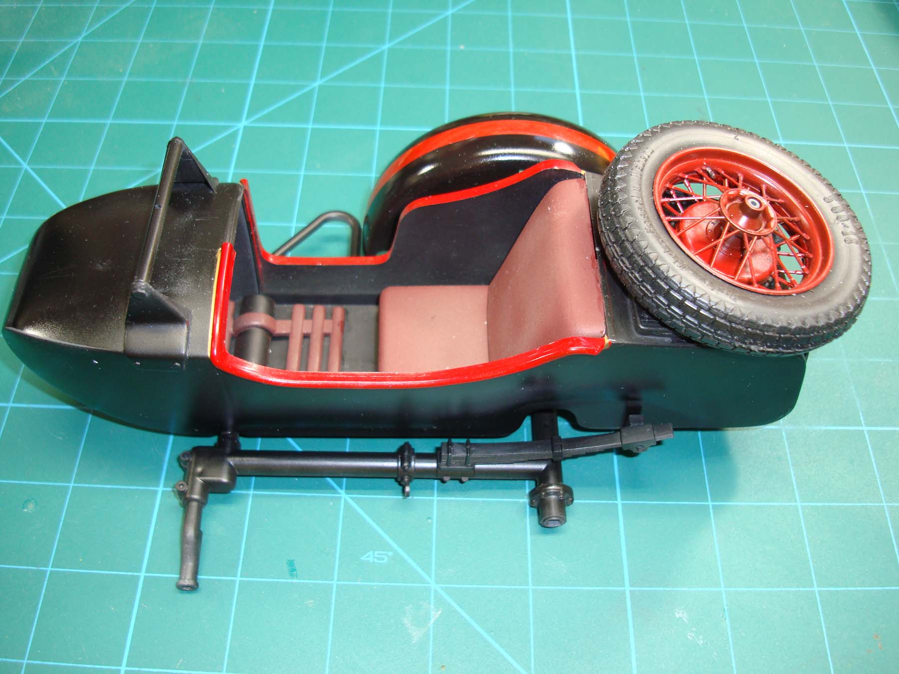 Italeri 7403 1/9 German Military Motorcycle with Sidecar Build Image 24