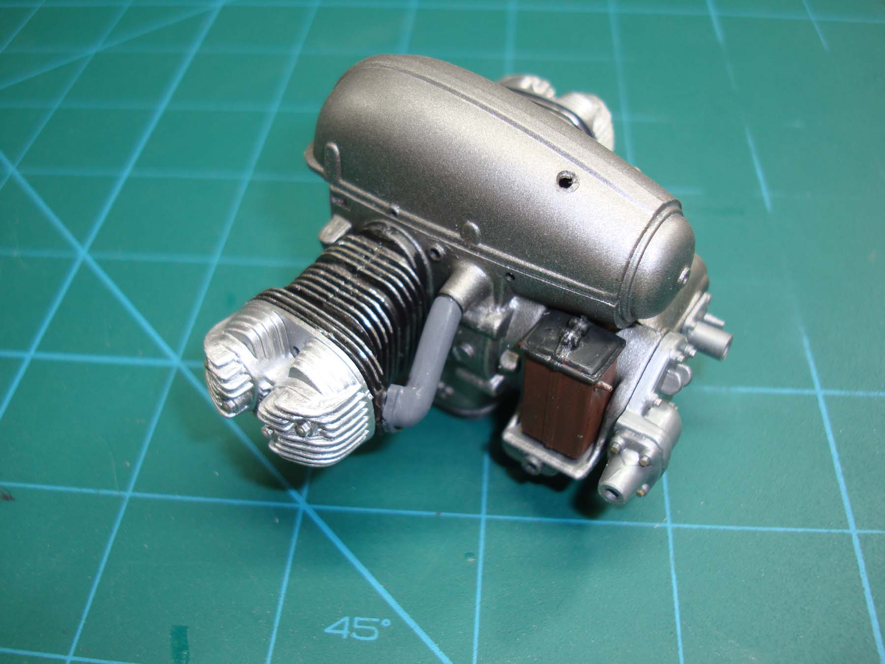 Italeri 7403 1/9 German Military Motorcycle with Sidecar Build Image 26