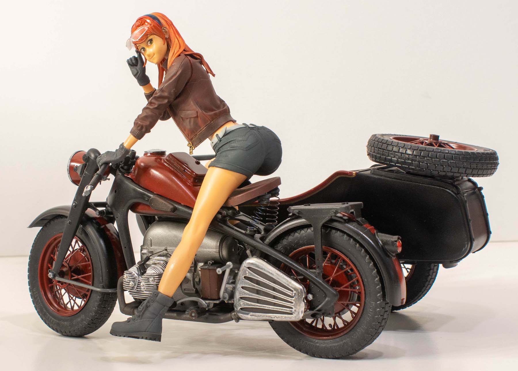 Italeri 7403 1/9 German Military Motorcycle with Sidecar Build Image 51