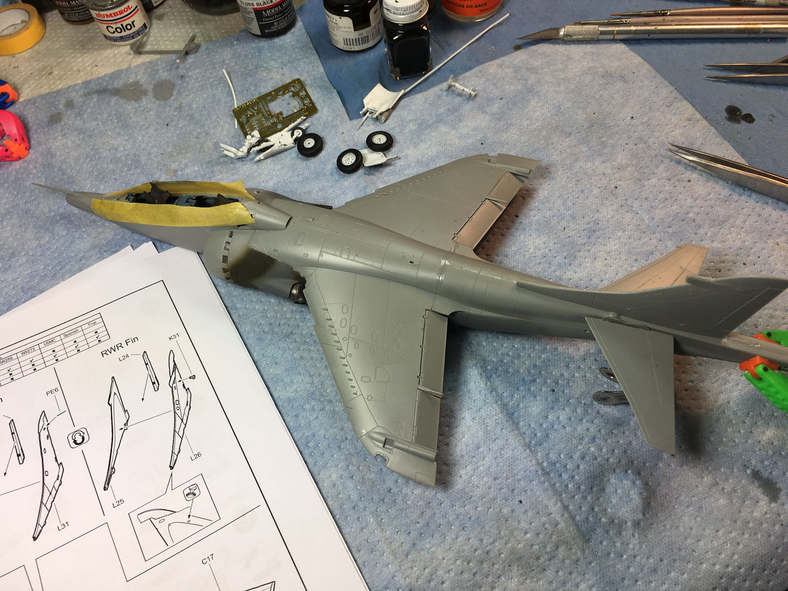 Kinetic 1/48 T-Series Harrier Two-Seat Trainer Build Image