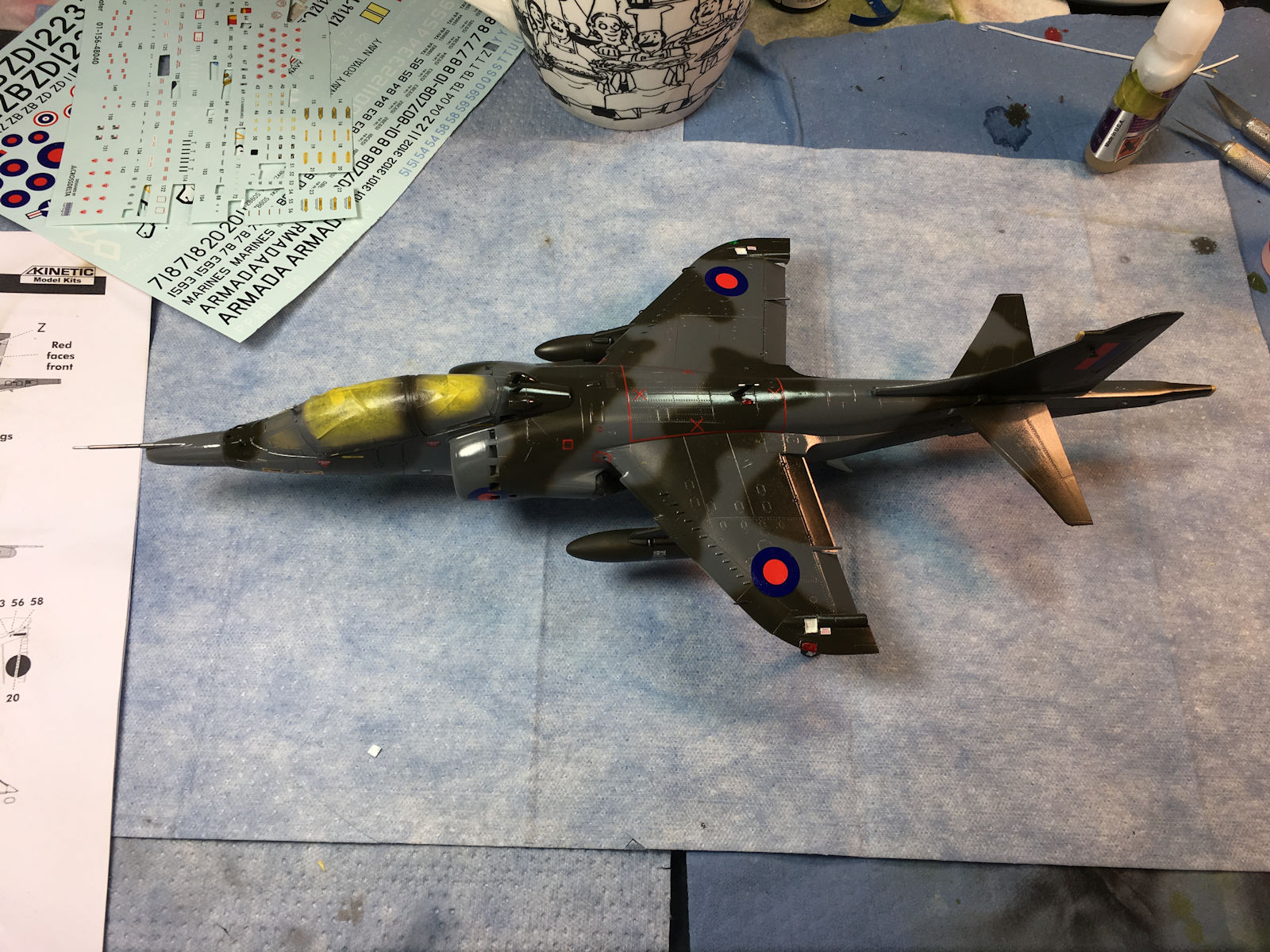 Kinetic 1/48 T-Series Harrier Two-Seat Trainer Build Image