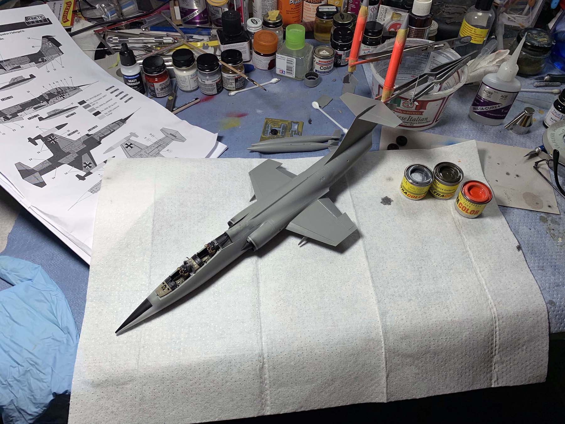 Kinetic 1/48 TF-104G Starfighter Build Image