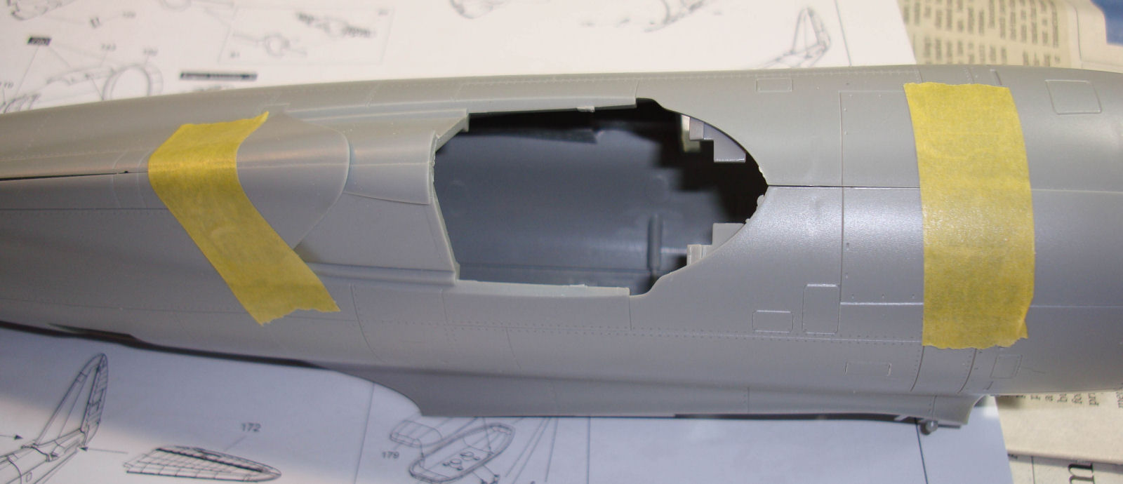 Kinetic 1/24 P-47D Razorback Thunderbolt Build Image