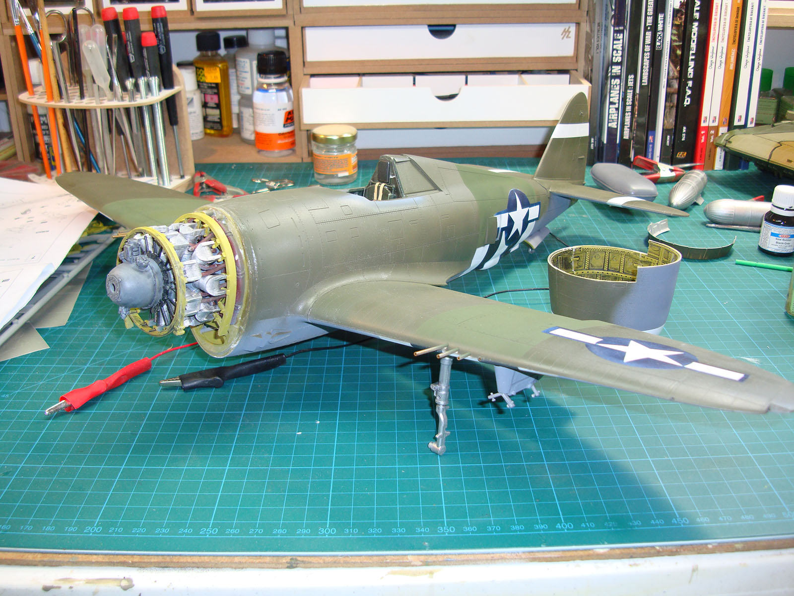 Kinetic 1/24 P-47D Razorback Thunderbolt Build Image