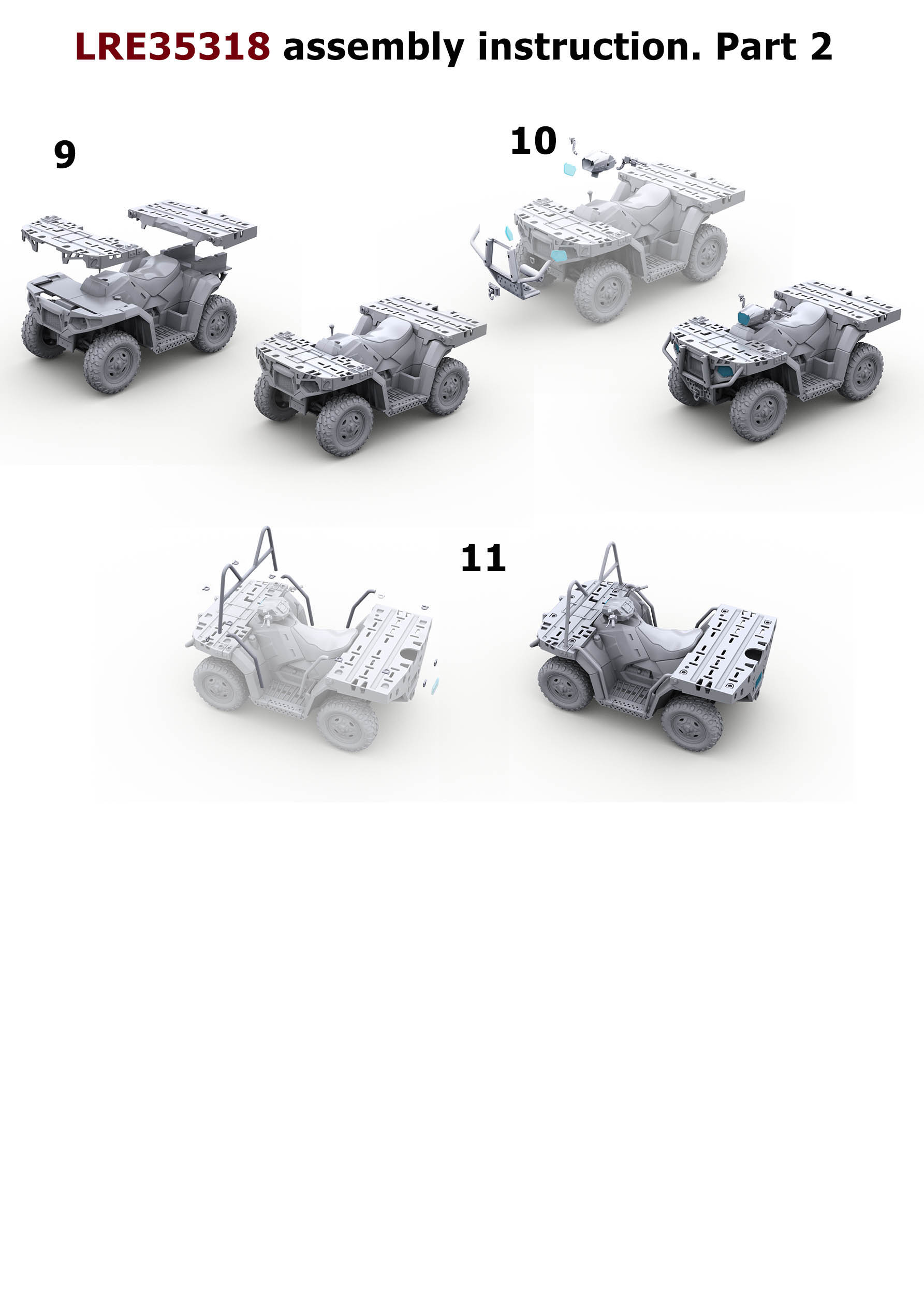 Live Resin 1/35 Polaris MV850 Military ATV Build Review Image 02