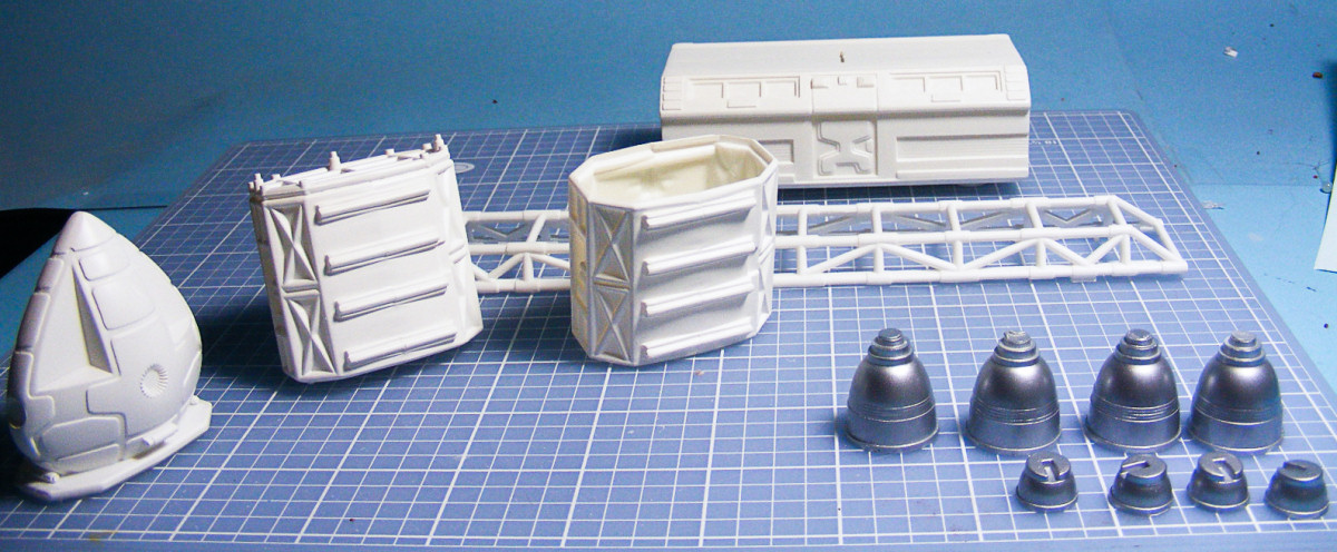 MPC 0791 1/72 Space 1999 Eagle 1 Transporter Build Image 06
