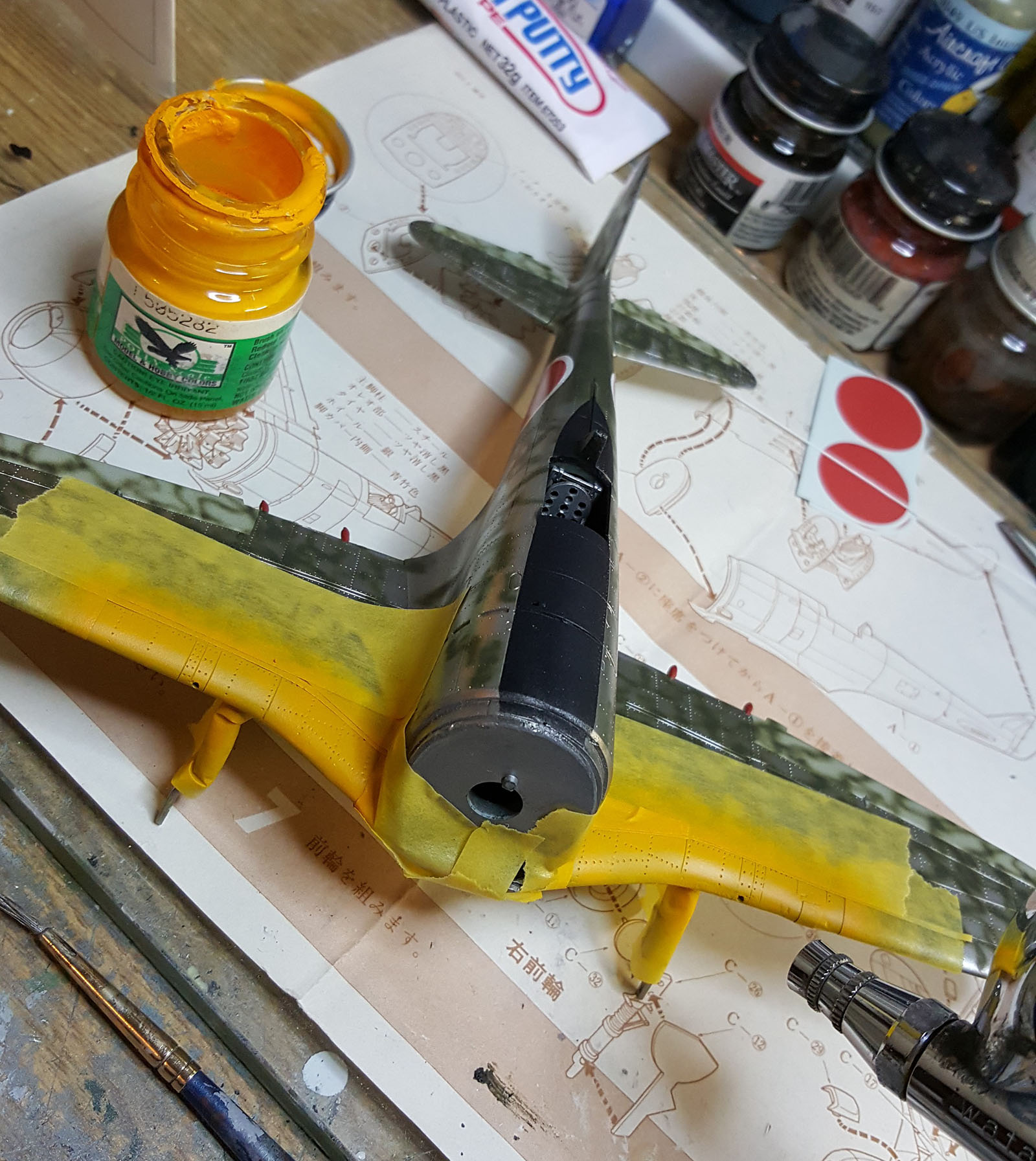 Otaki OT-2-14 1/48 Ki-44 (Tojo) Build Image 16