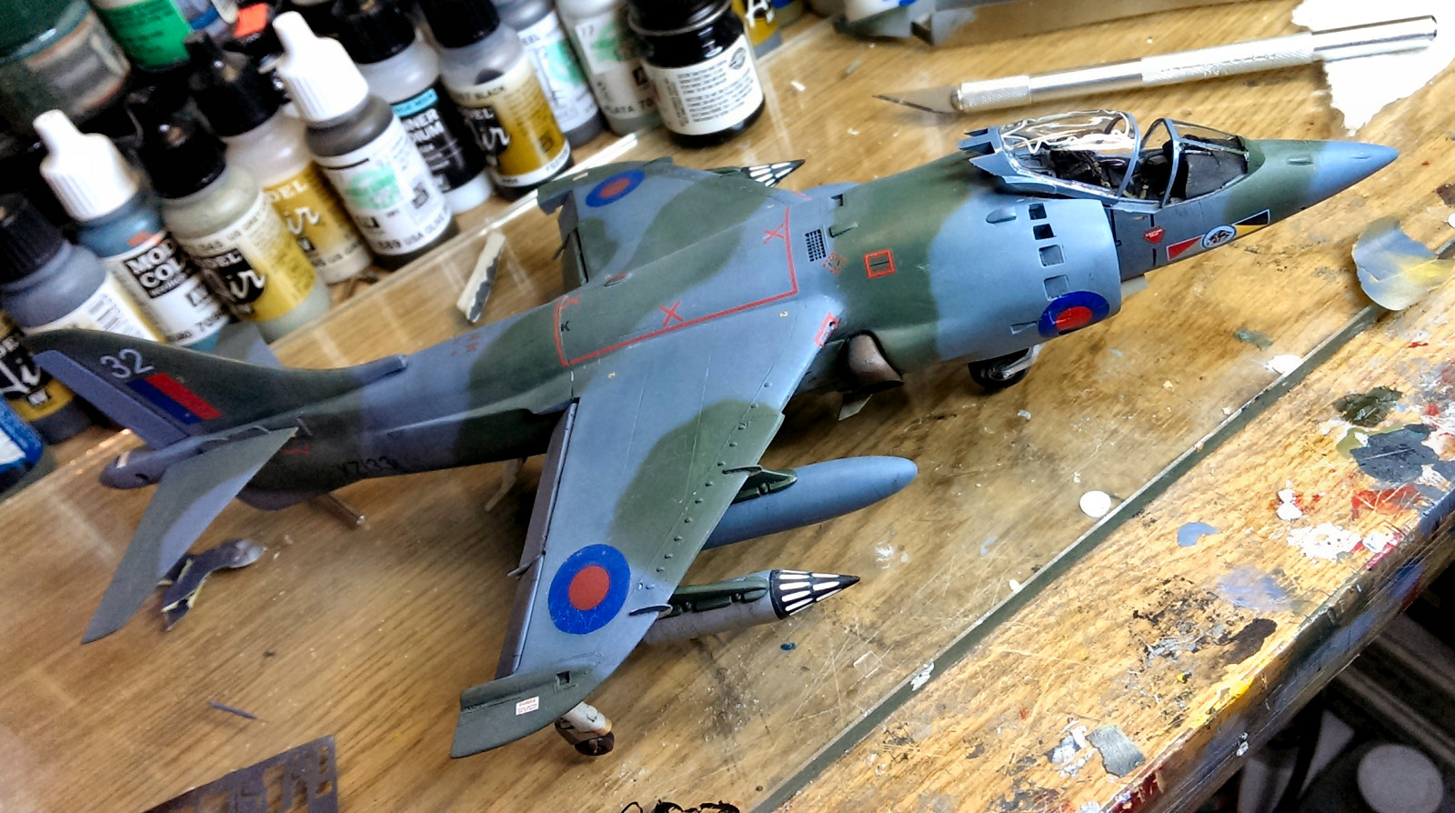 Revell 5420 1/48 Hawker Harrier GR.1 Build Image 16