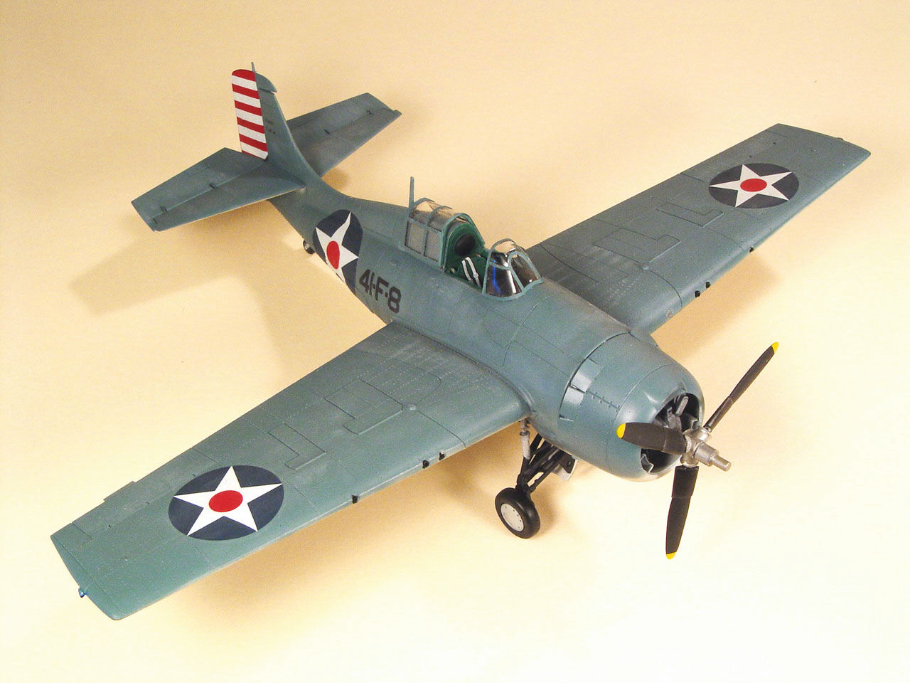 Tamiya 61034 1/48 Scale Model Aircraft Kit U.S.Navy Grumman F4F-4 Wildcat
