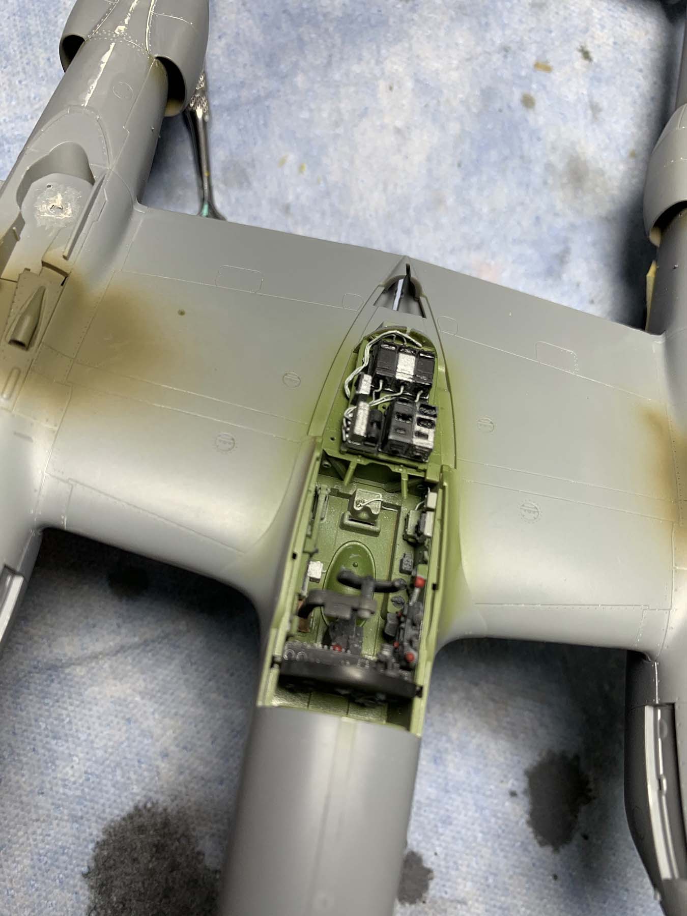 Tamiya 61120 1/48 P-38F Lightning Build Review Image