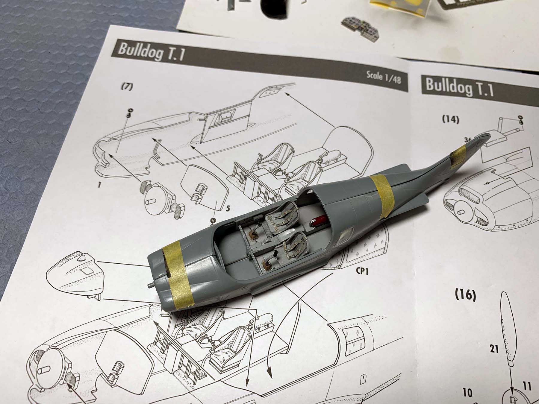 Tarangus 4806 1/48 Bulldog T.1 Build Review Image