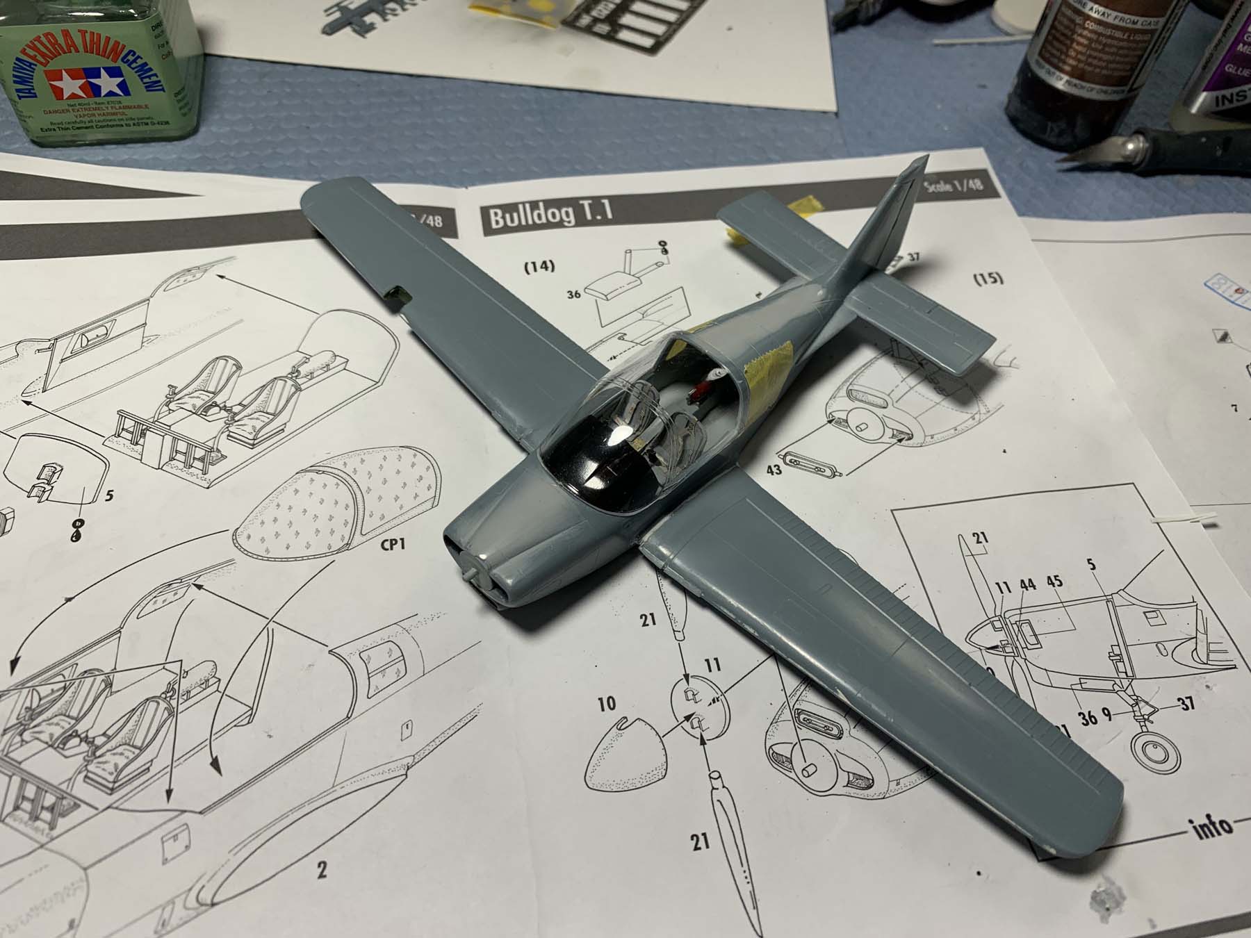 Tarangus 4806 1/48 Bulldog T.1 Build Review Image