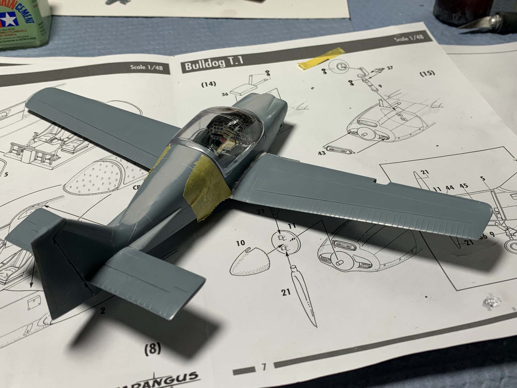 Tarangus 4806 1/48 Bulldog T.1 Build Review Image