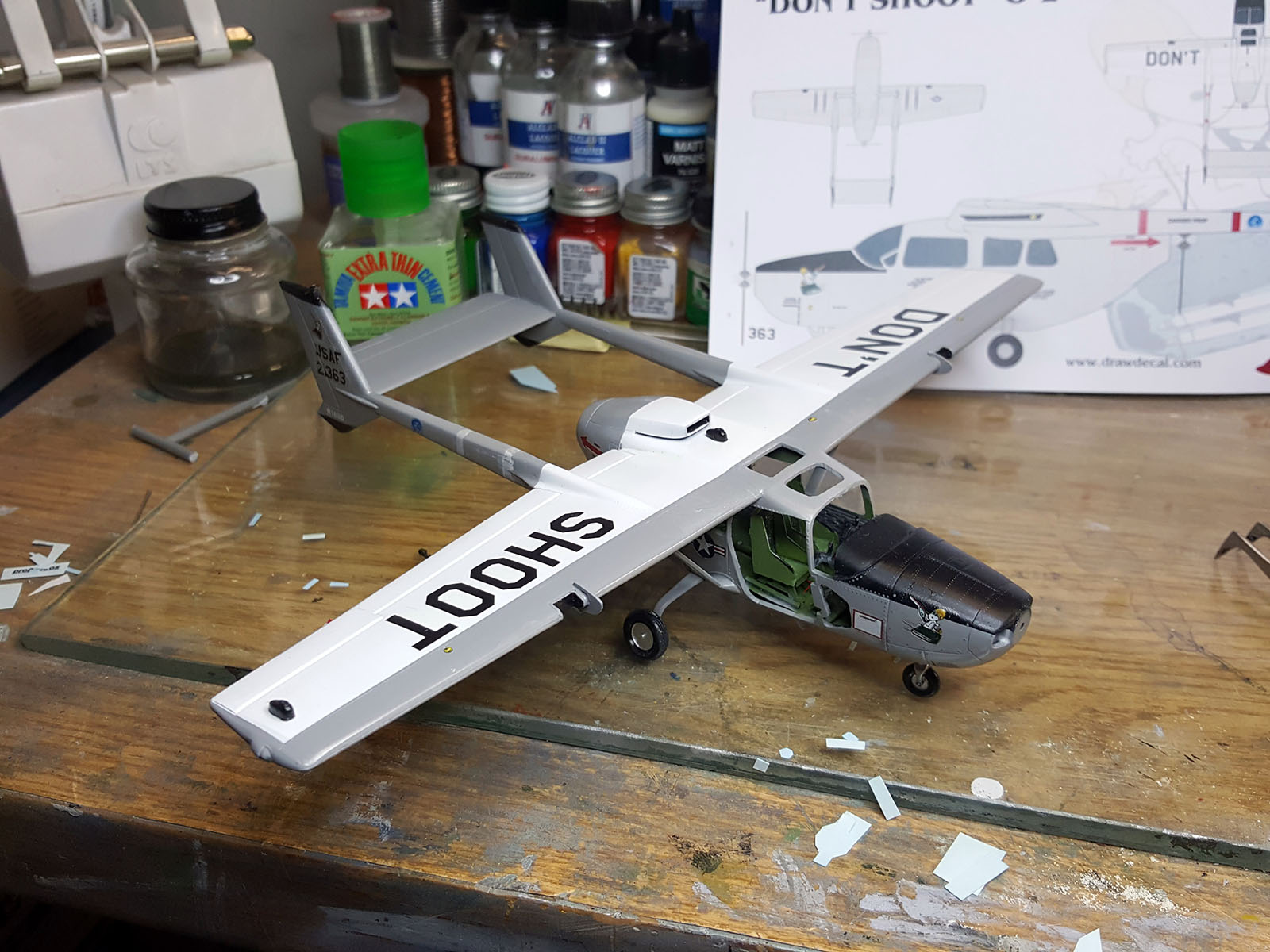 Testors/Hawk 1/48 O-2A Skymaster Build Review Image 14