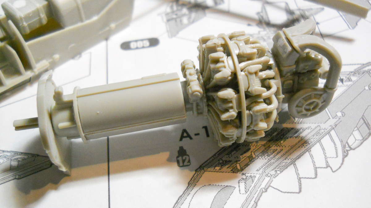 Zoukei-Mura 48001 1/48 J7W1 Shinden Build Image 01