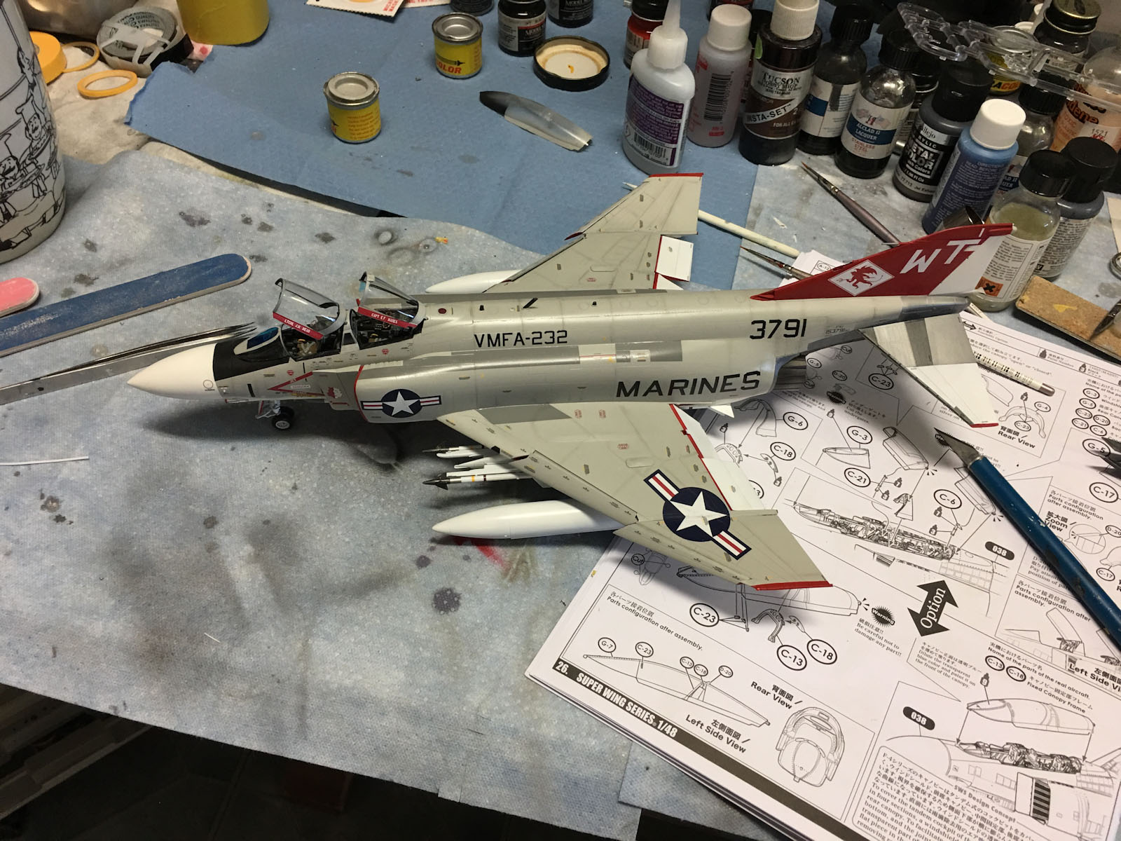 Zoukei-Mura 48008 1/48 F-4J Phantom II Build Image 20