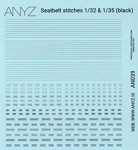 Seatbelt Stitches (black) Set